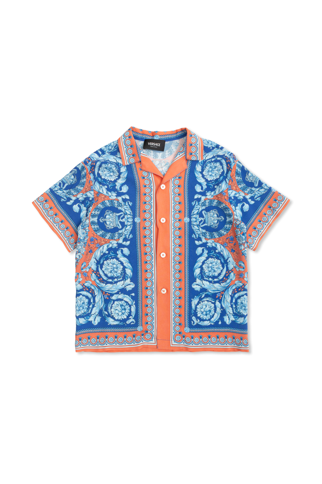 Versace Kids Wzorzysta Koszula, Unisex, Multikolor