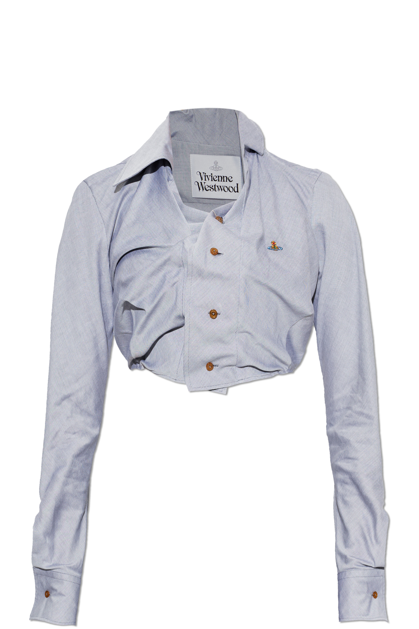 Vivienne Westwood Top `Cropped Drunken`, Kobiety, Szary