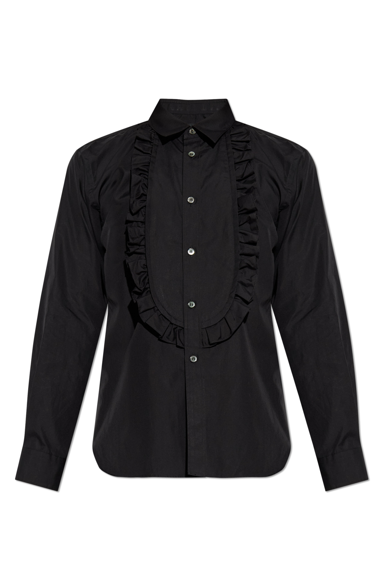 Comme Des Garçons Black Koszula Z żabotem, Unisex, Czarny