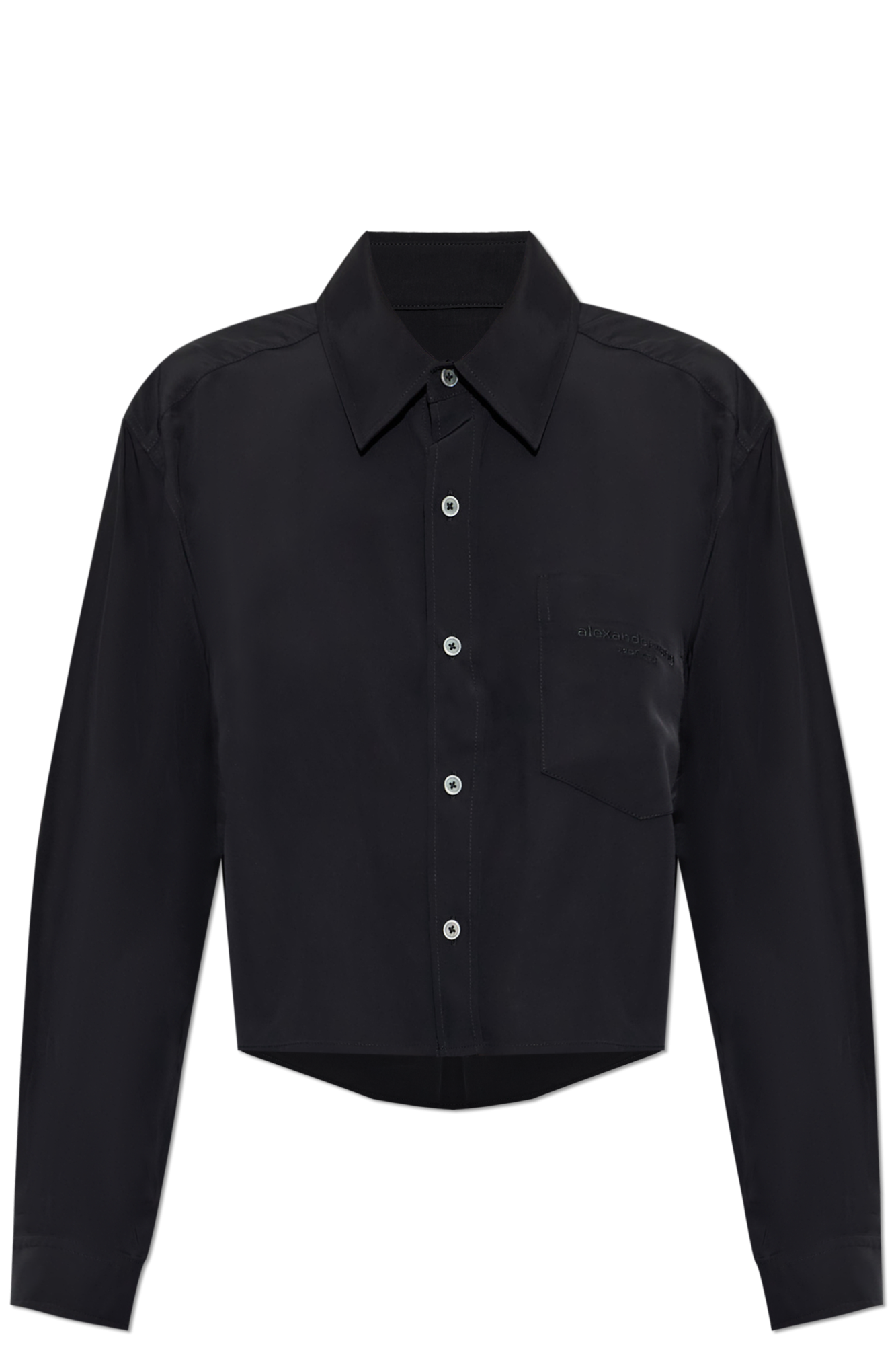 Alexander Wang Koszula Z Logo, Kobiety, Czarny