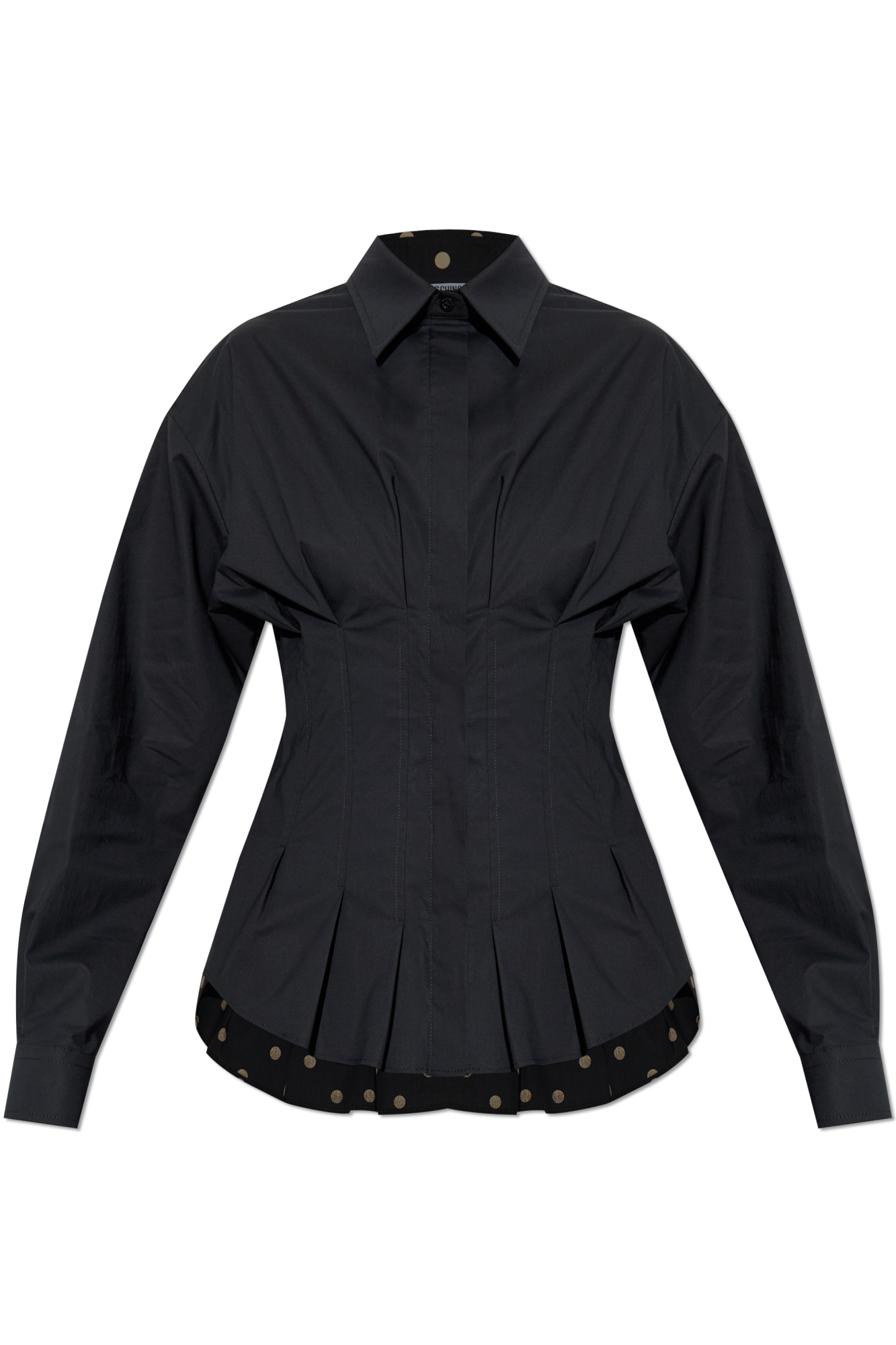 Moschino Koszula Ze Wzorem W Grochy, Kobiety, Czarny