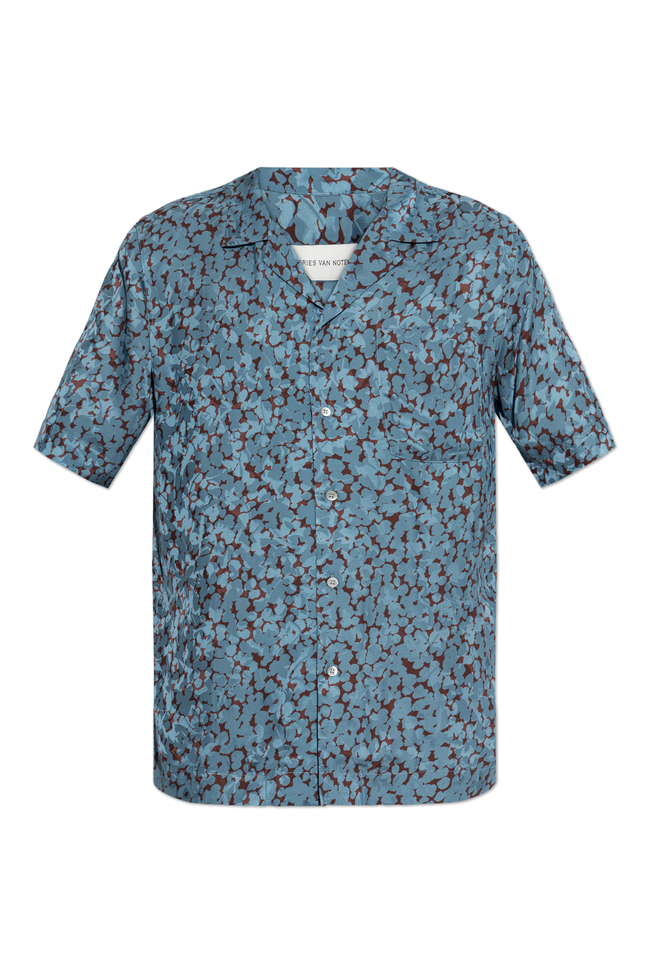 Dries Van Noten Koszula Z Krótkimi Rękawami, Mężczyźni, Niebieski