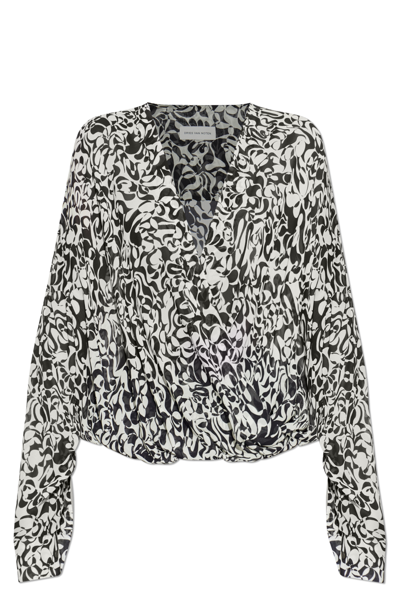 Dries Van Noten Top `Camiel`, Kobiety, Czarny