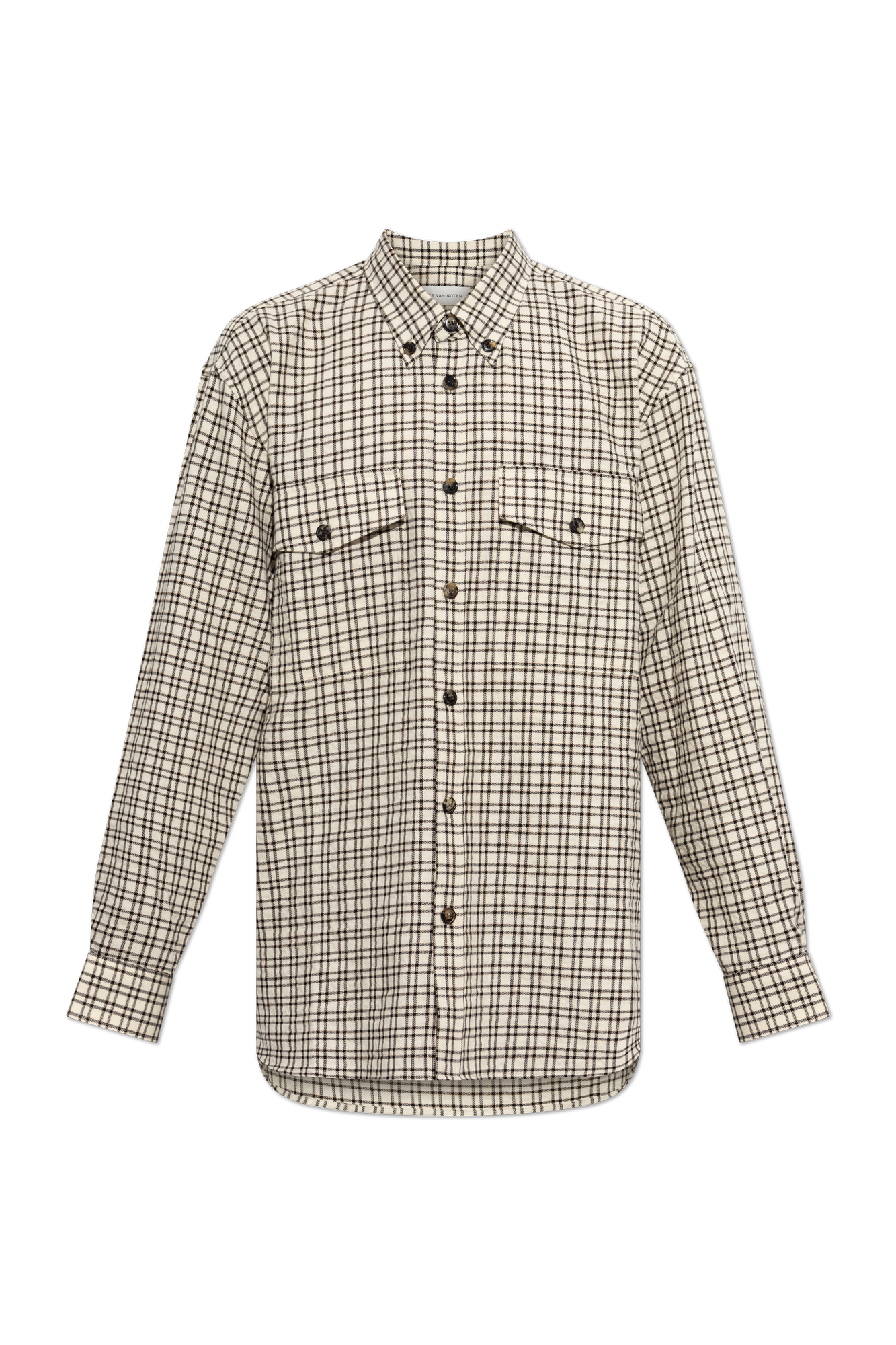 Dries Van Noten Koszula ‘Cromo’, Mężczyźni, Kremowy