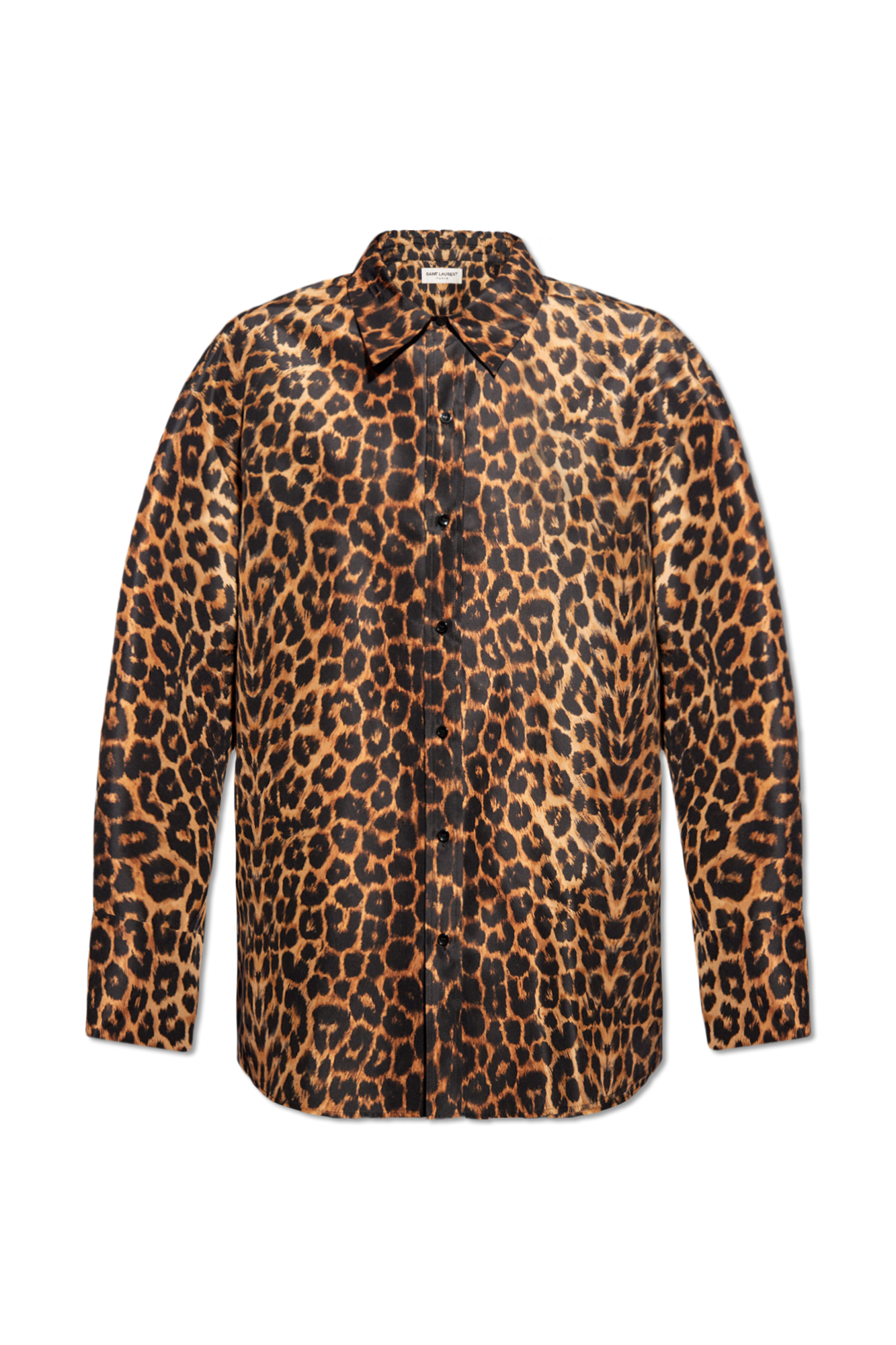 Saint Laurent Koszula Z Motywem Zwierzęcym, Mężczyźni, Brązowy