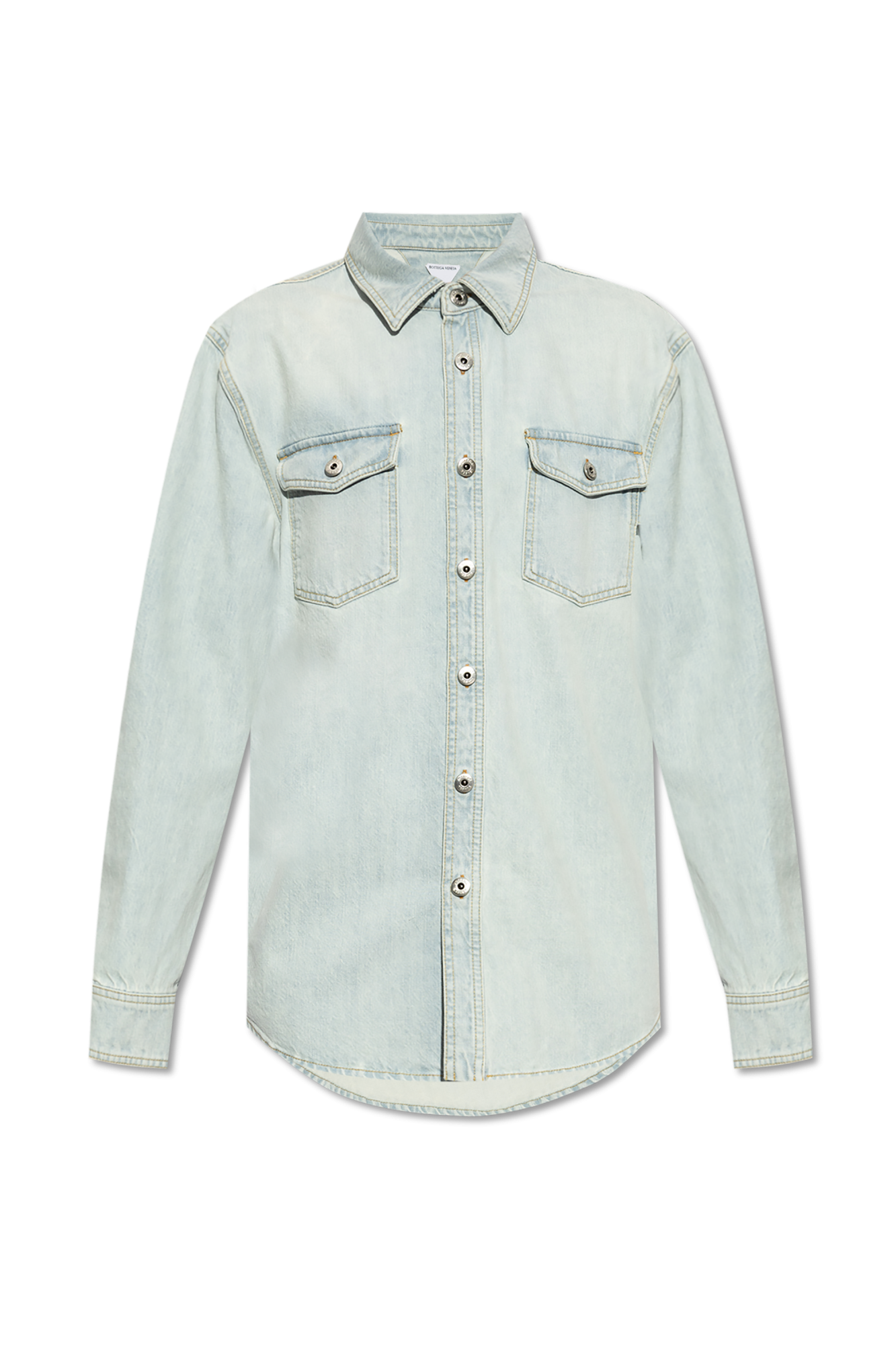 Bottega Veneta Jeansowa Koszula, Mężczyźni, Jasnoniebieski