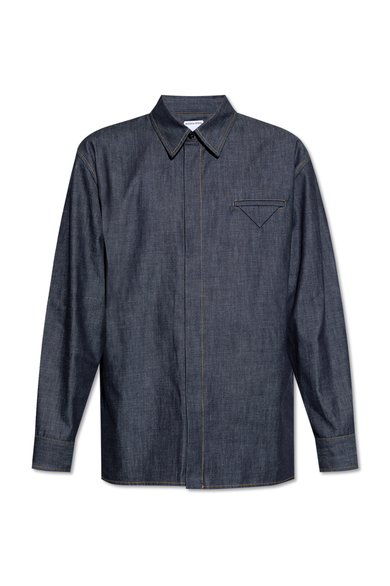 Bottega Veneta Jeansowa Koszula, Mężczyźni, Granatowy