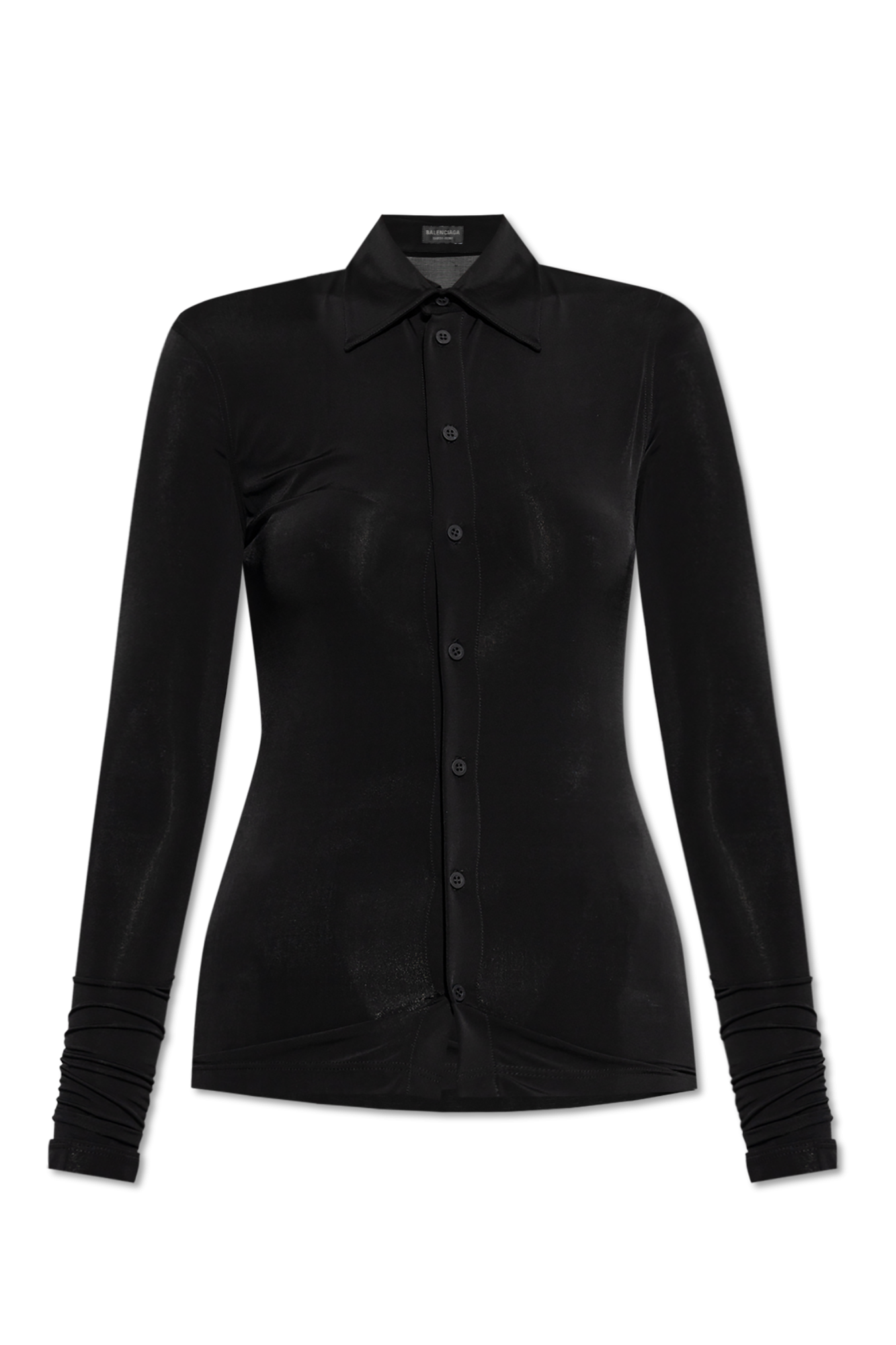 Balenciaga Taliowana Koszula, Kobiety, Czarny
