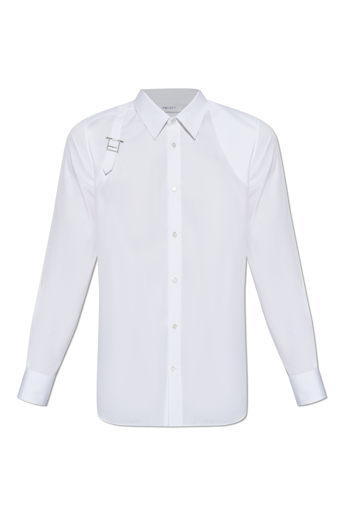 Alexander McQueen Bawełniana Koszula, Mężczyźni, Biały