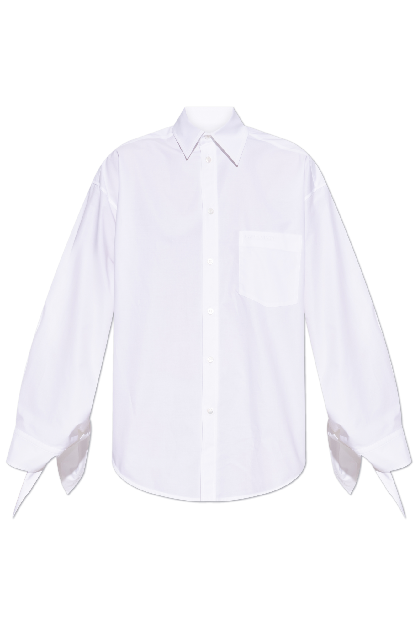 Balenciaga Koszula Z Logo, Kobiety, Biały