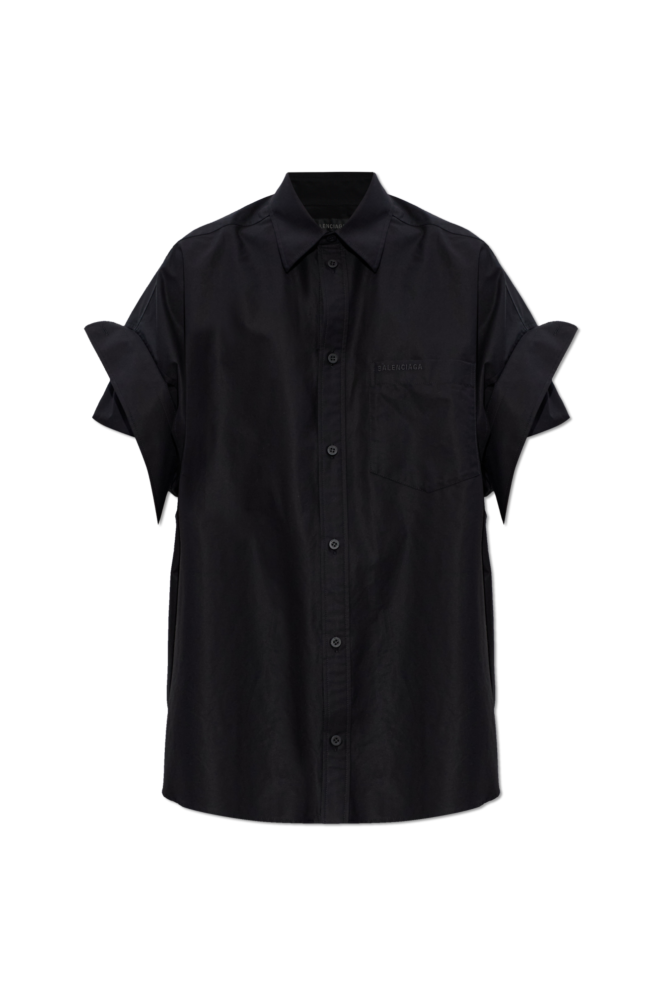 Balenciaga Koszula Z Logo, Kobiety, Czarny