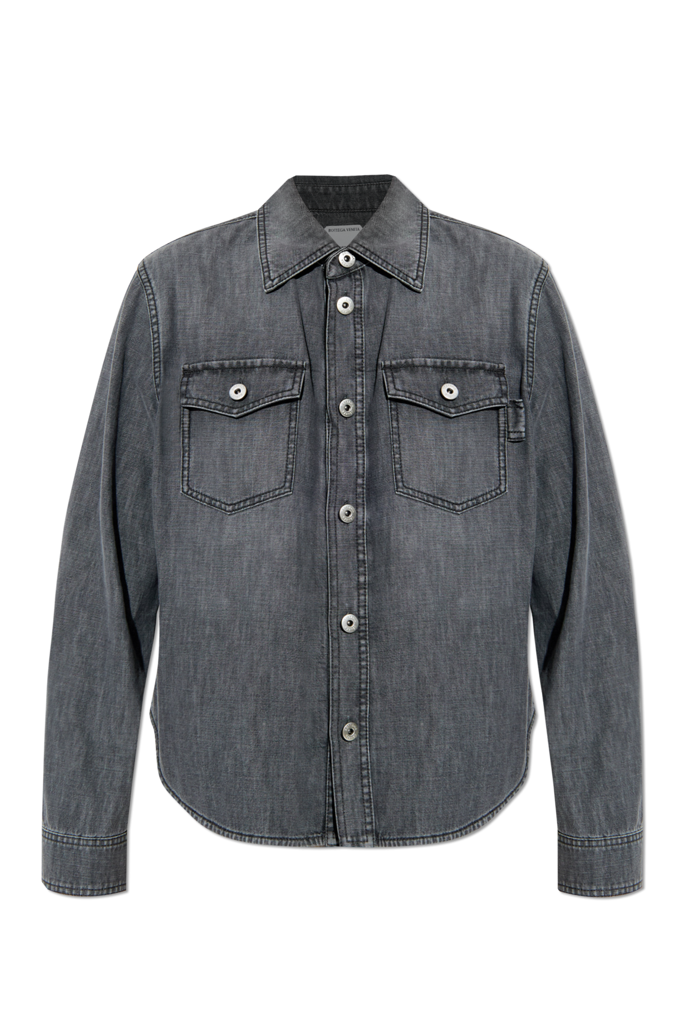 Bottega Veneta Jeansowa Koszula, Kobiety, Szary