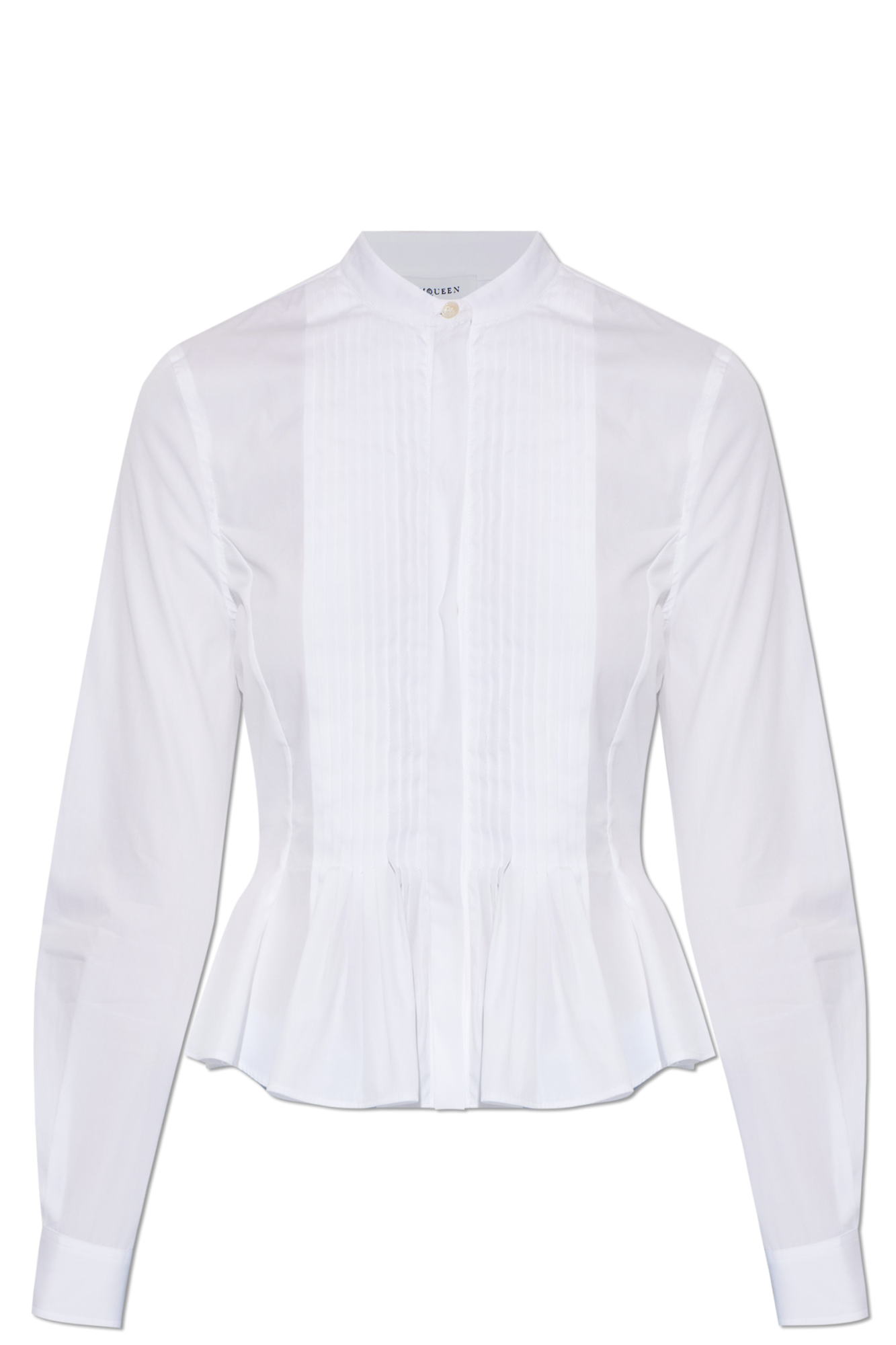 Alexander McQueen Bawełniana Koszula, Kobiety, Biały