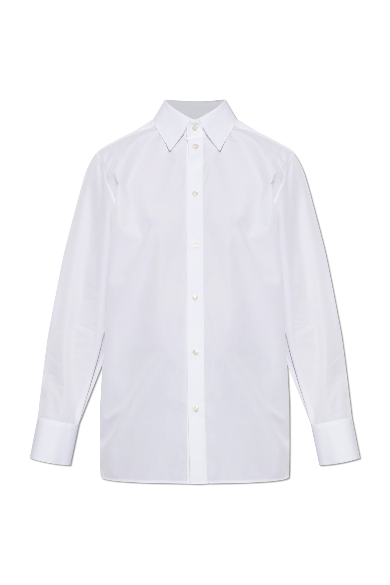 Saint Laurent Koszula Z Wyszytym Logo, Kobiety, Biały