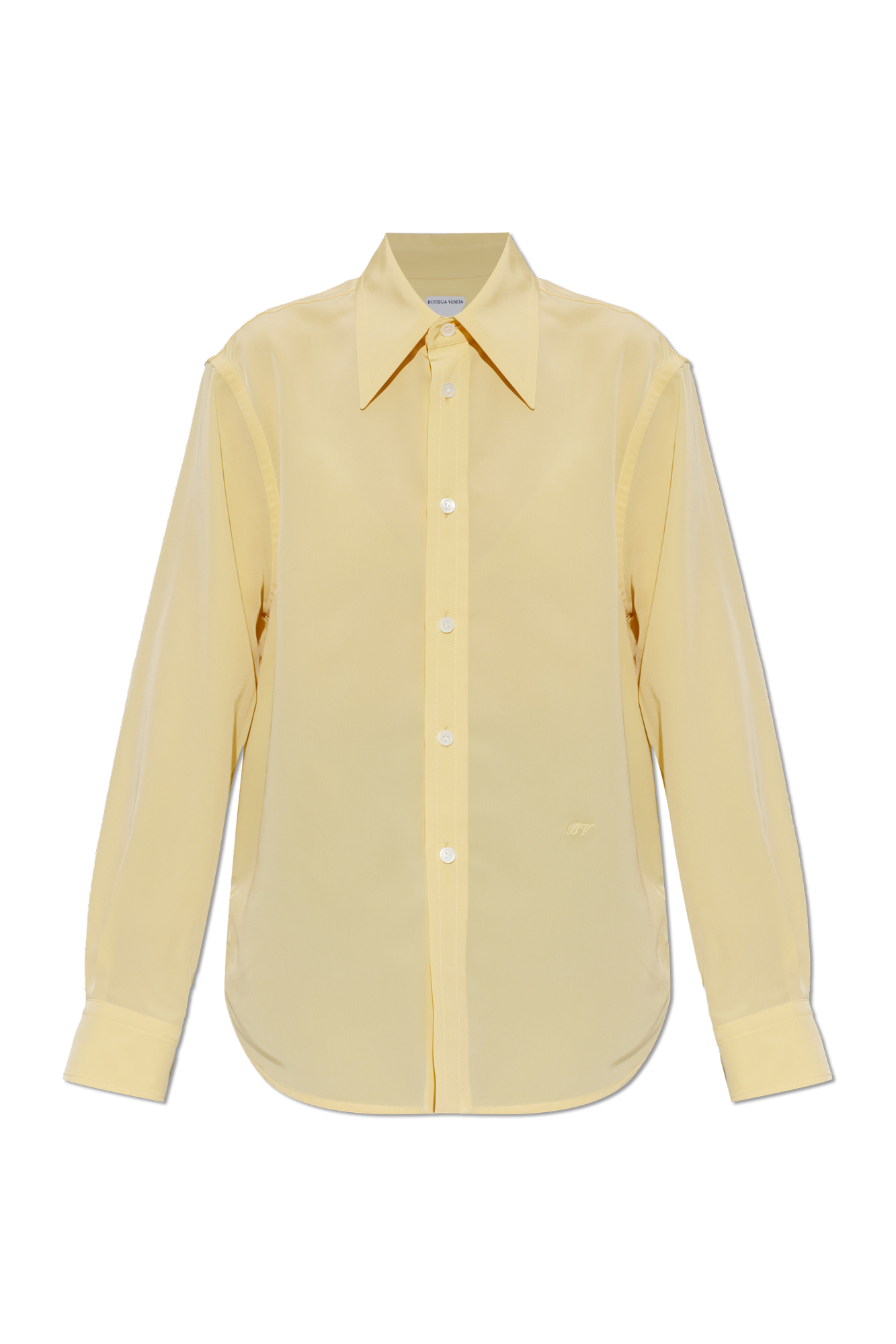 Bottega Veneta Koszula Z Wyszytym Logo, Kobiety, żółty