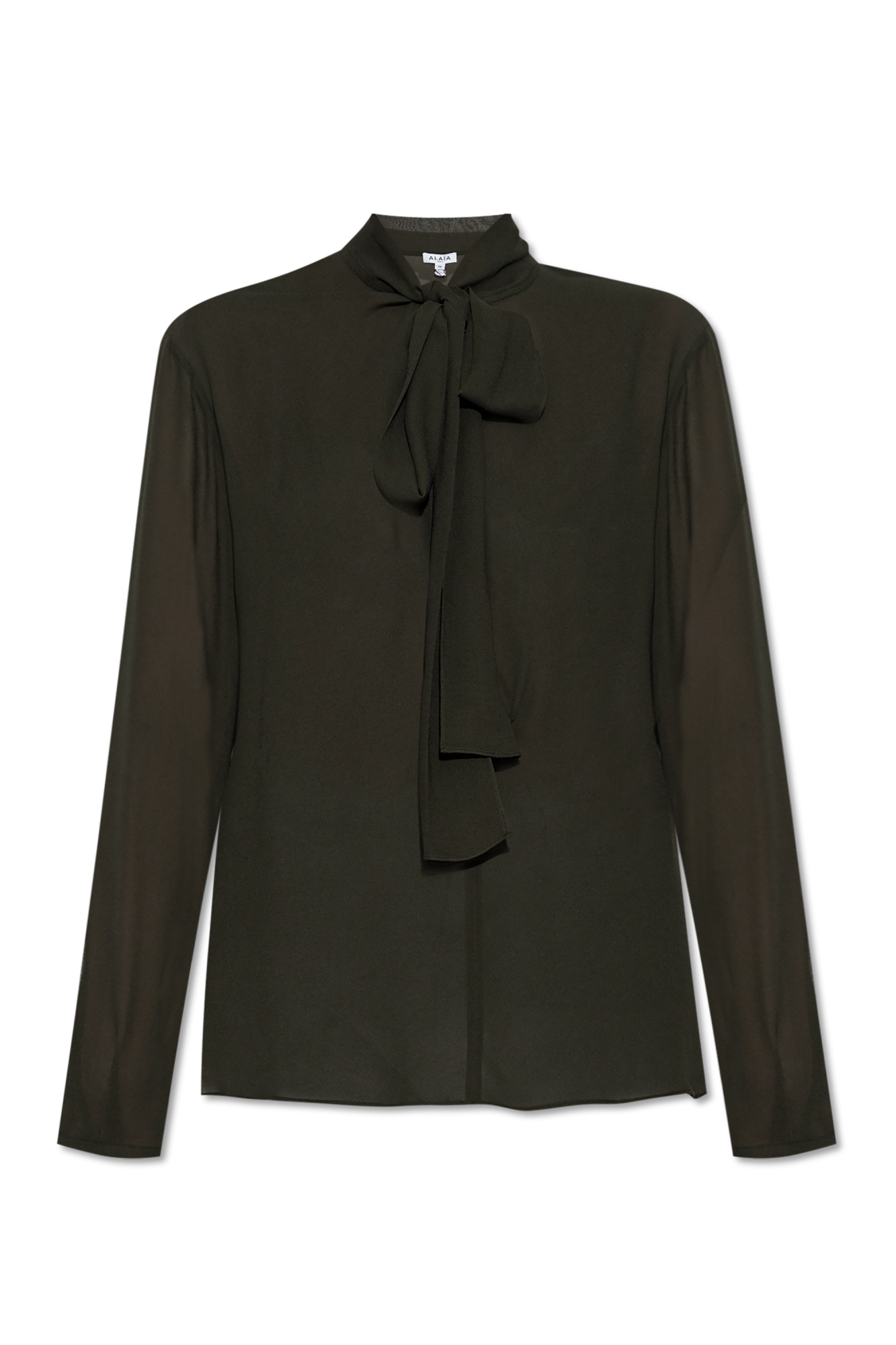 Alaïa Koszula Z Wiązaniem, Kobiety, Zielony