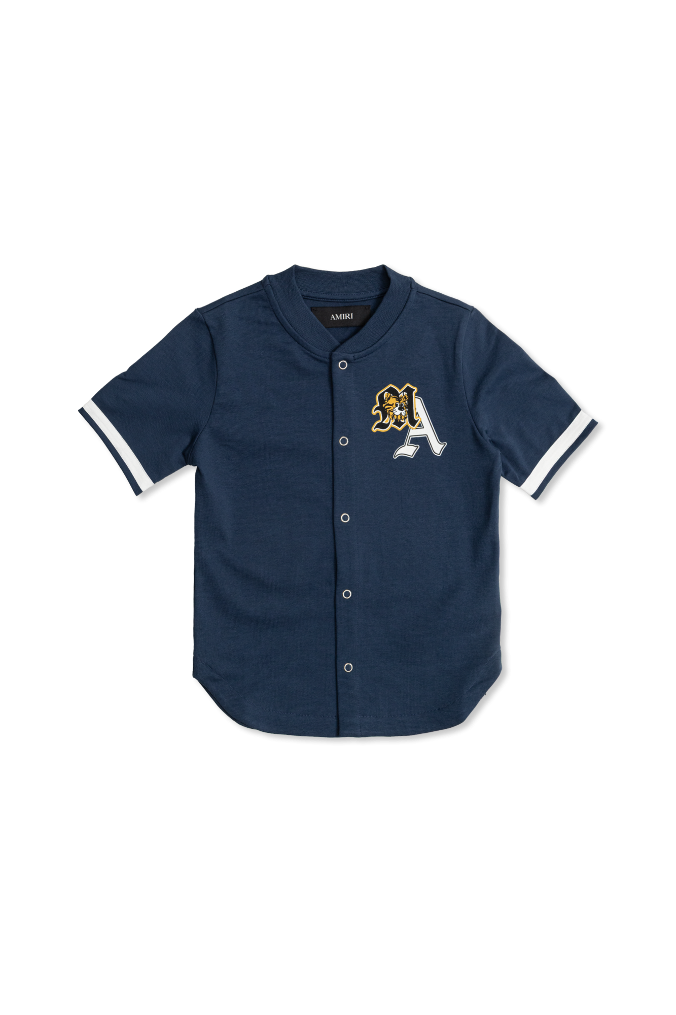 Amiri Kids Koszula Z Kolorowym Nadrukiem, Unisex, Granatowy