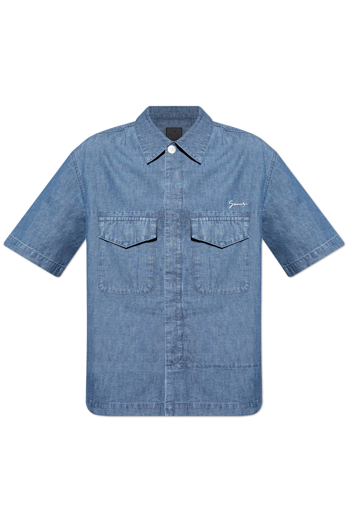 Givenchy Jeansowa Koszula, Mężczyźni, Niebieski