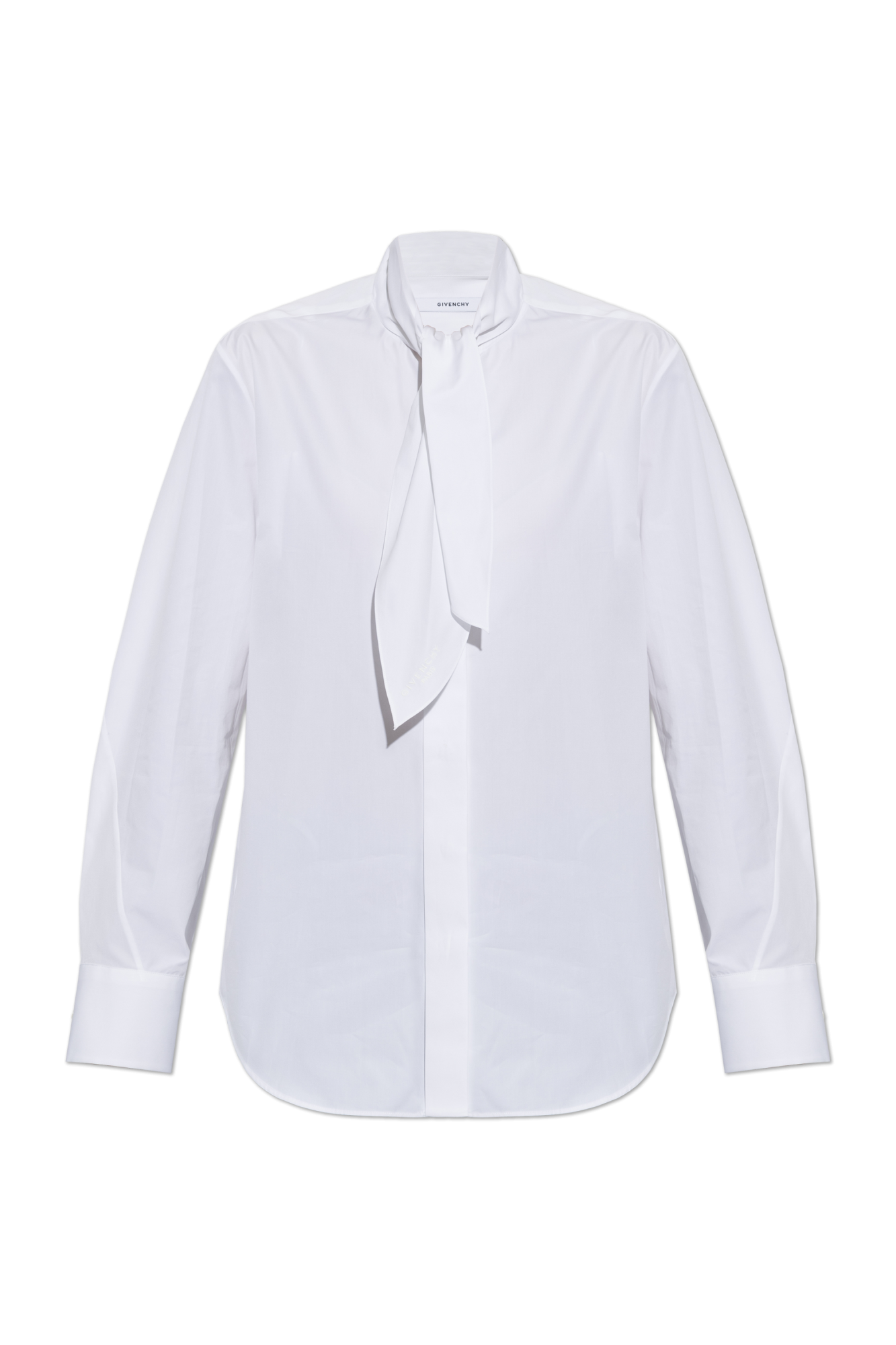 Givenchy Koszula Z Ozdobnym Szalem, Kobiety, Biały