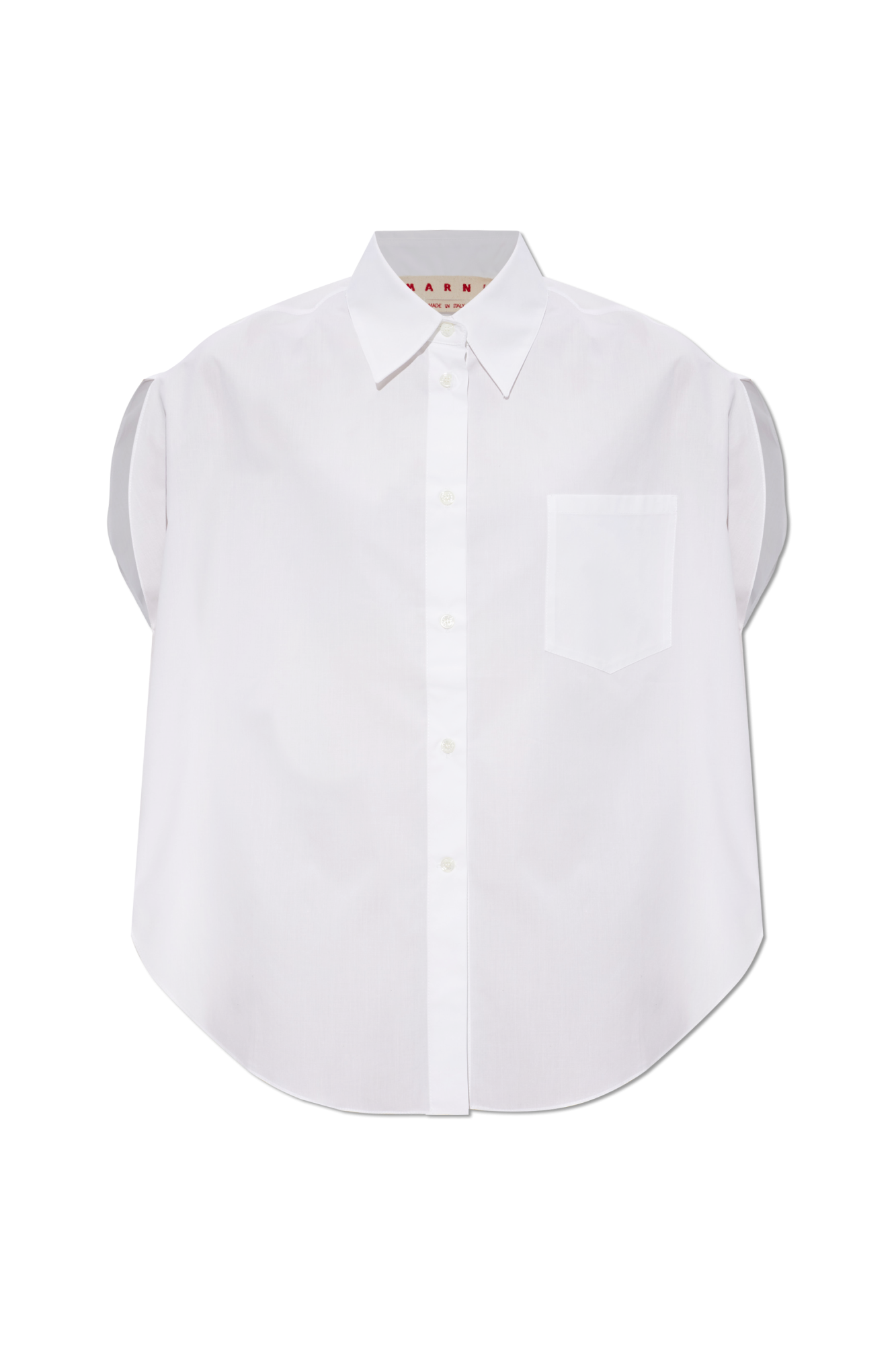 Marni Top Typu `oversize` Z Kieszenią, Kobiety, Biały