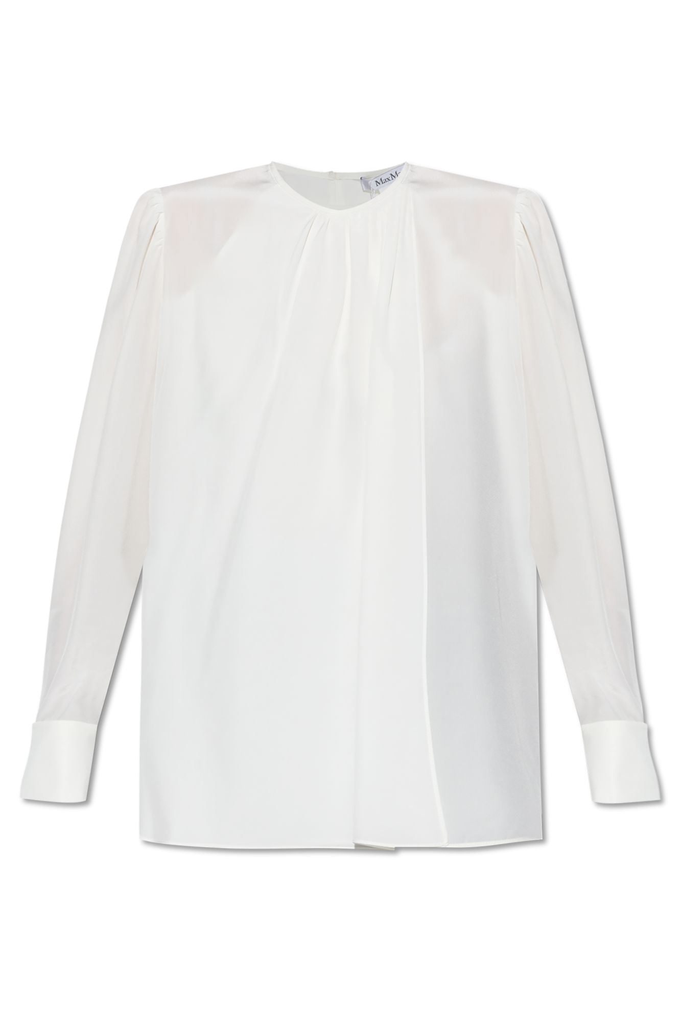 Max Mara Jedwabny Top `Carol`, Kobiety, Biały