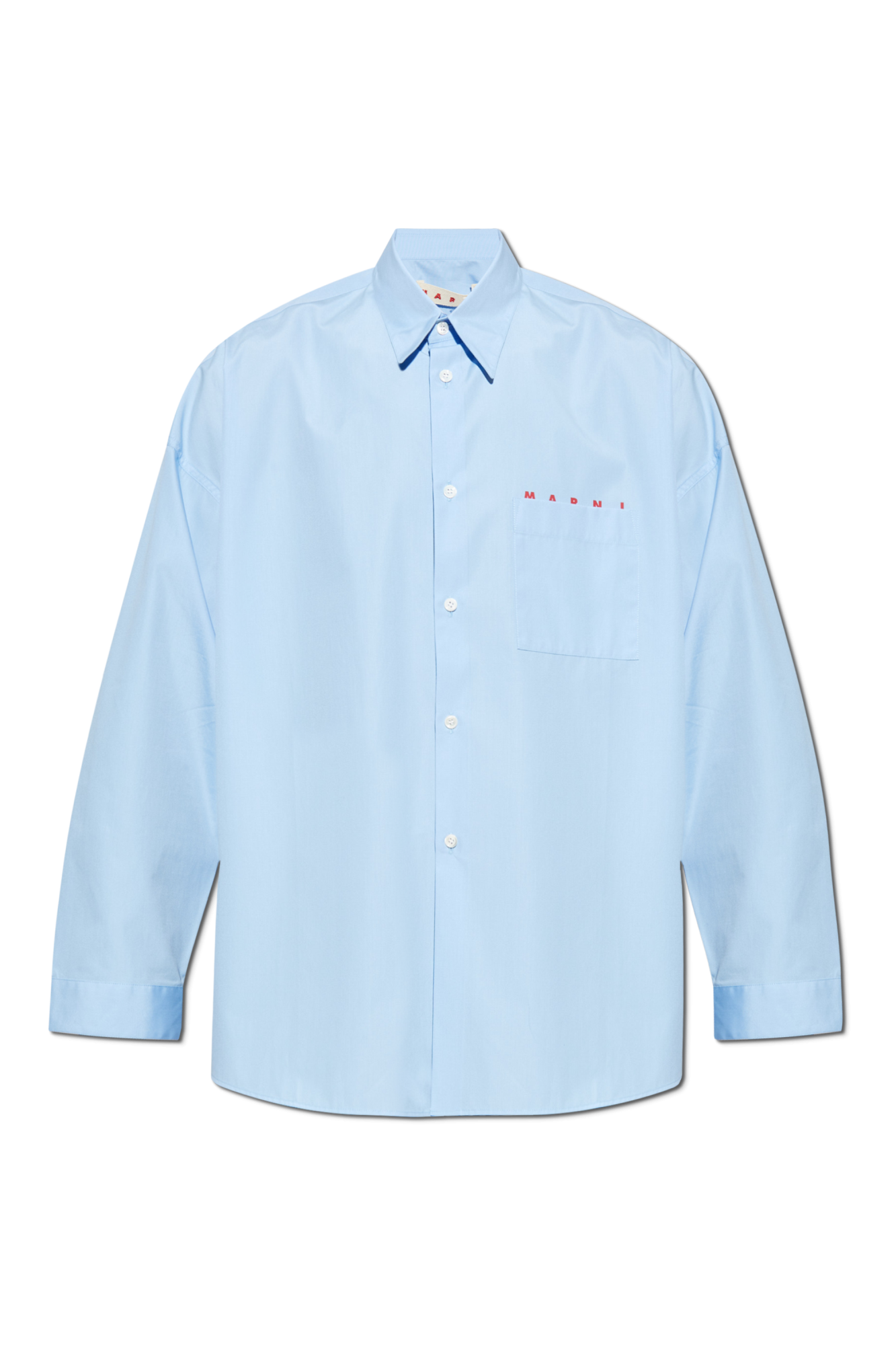 Marni Koszula Typu `oversize` Z Kieszenią, Mężczyźni, Niebieski