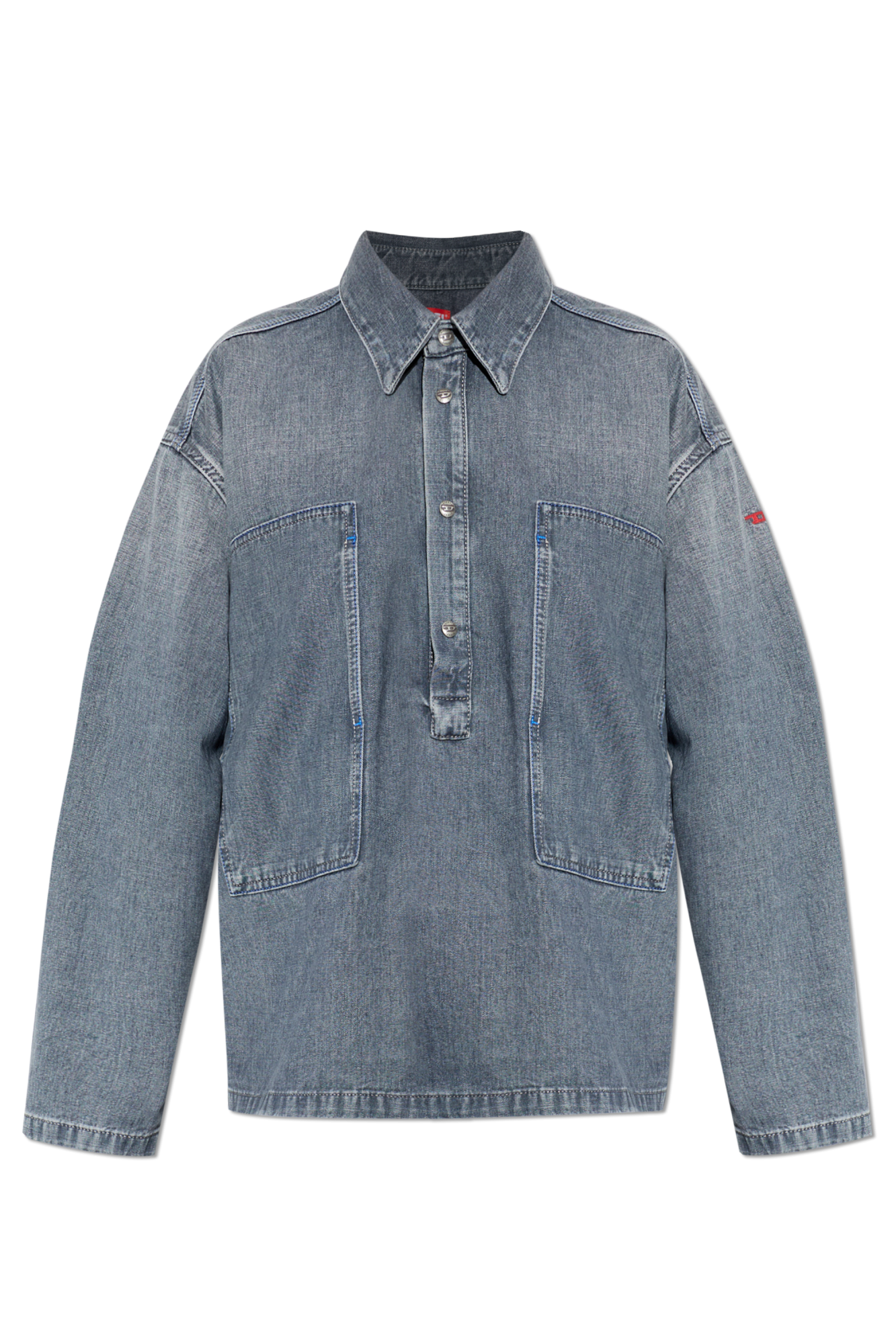 Diesel Koszula ‘DE-PRISS’ Typu ‘Oversize’, Kobiety, Szary