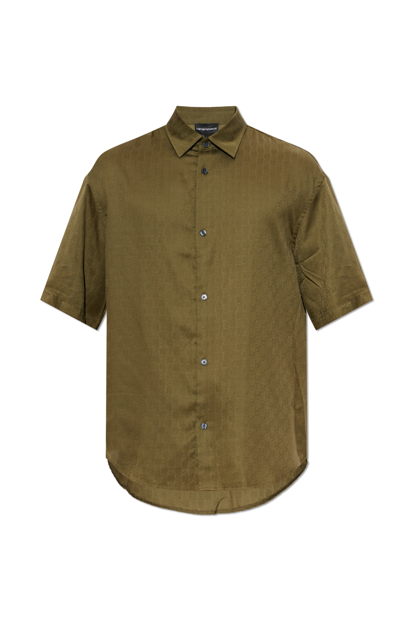 Emporio Armani Koszula Z Monogramem, Mężczyźni, Zielony