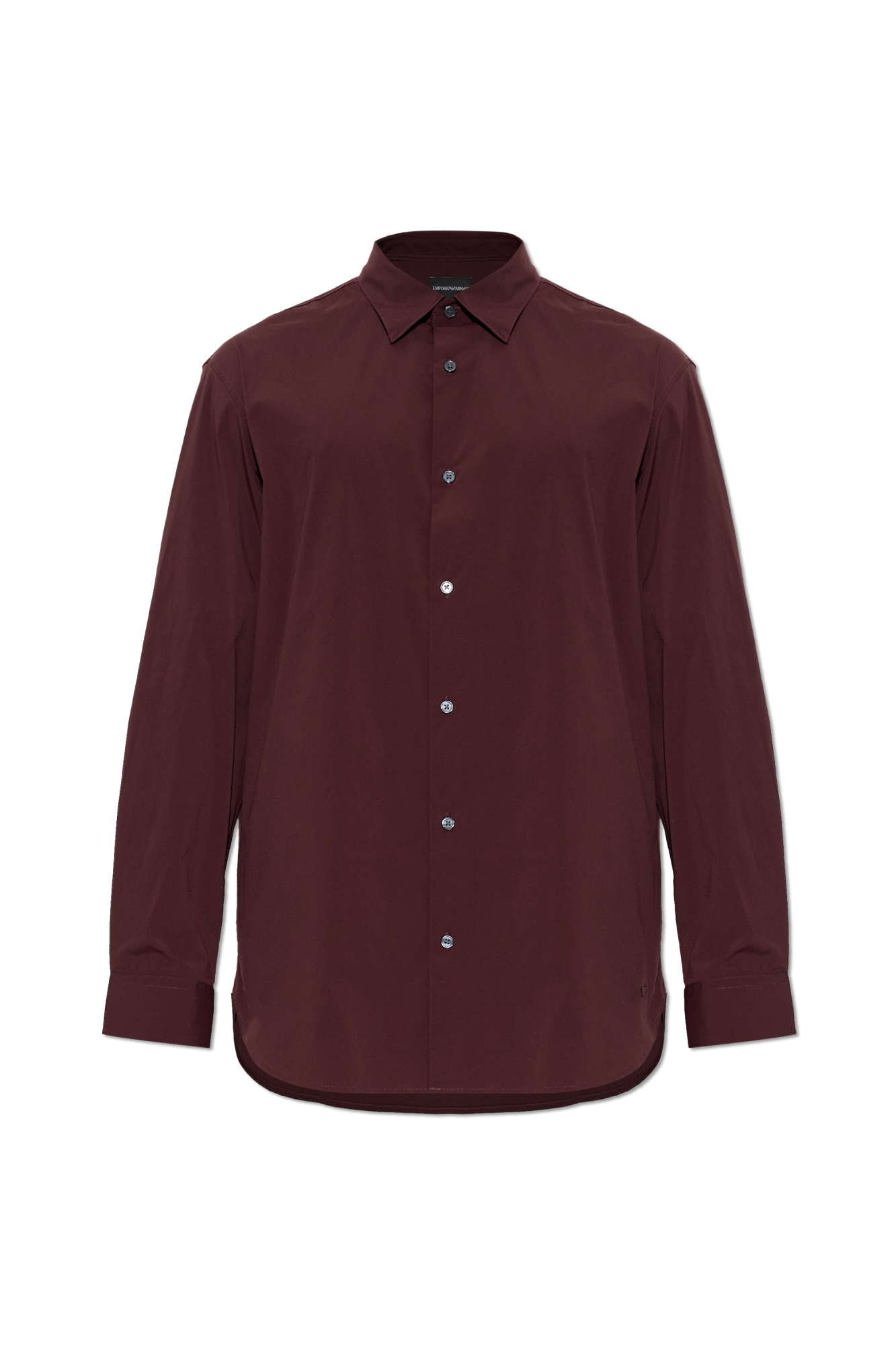 Emporio Armani Klasyczna Koszula, Mężczyźni, Bordo