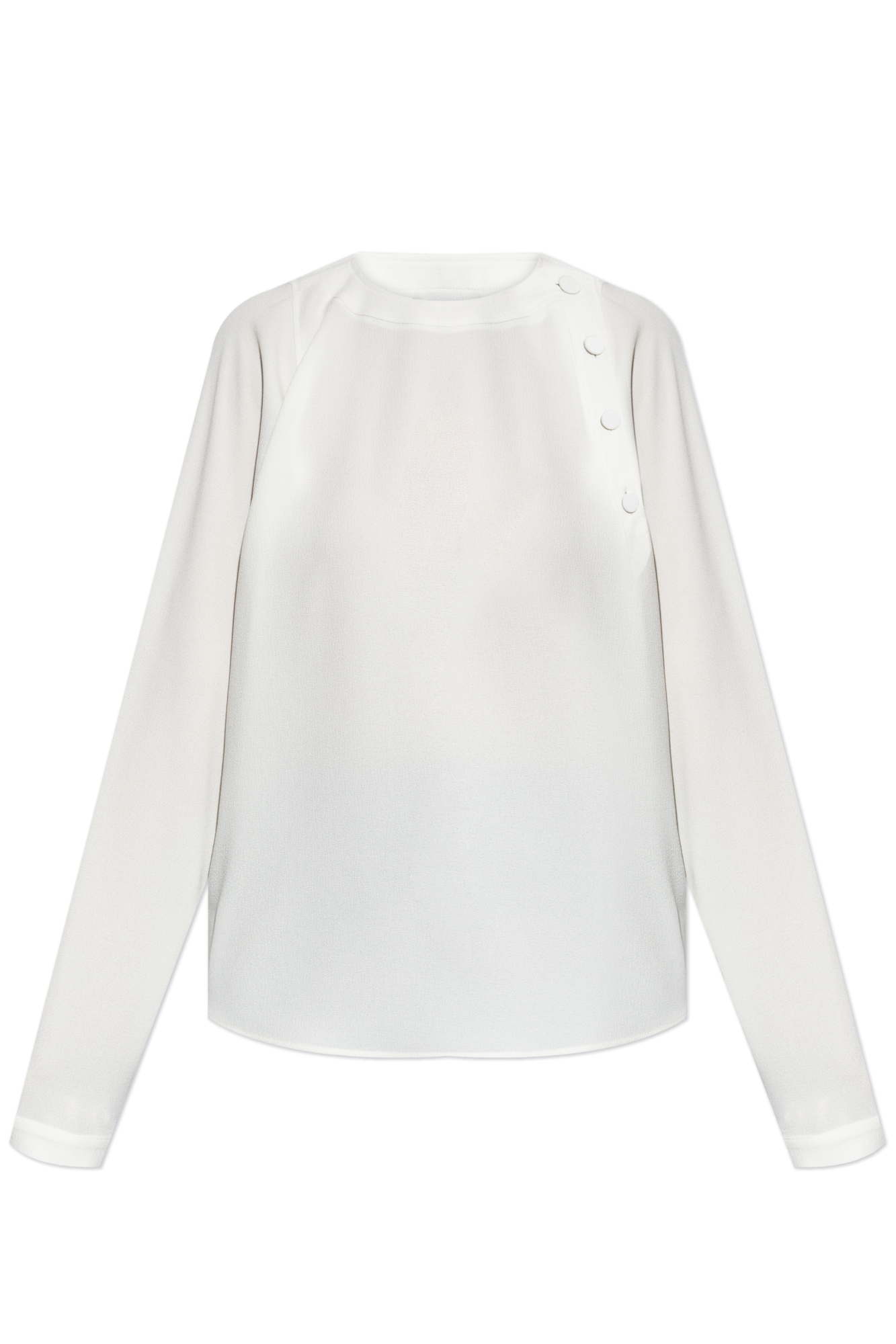 Emporio Armani Top Z Długimi Rękawami, Kobiety, Biały