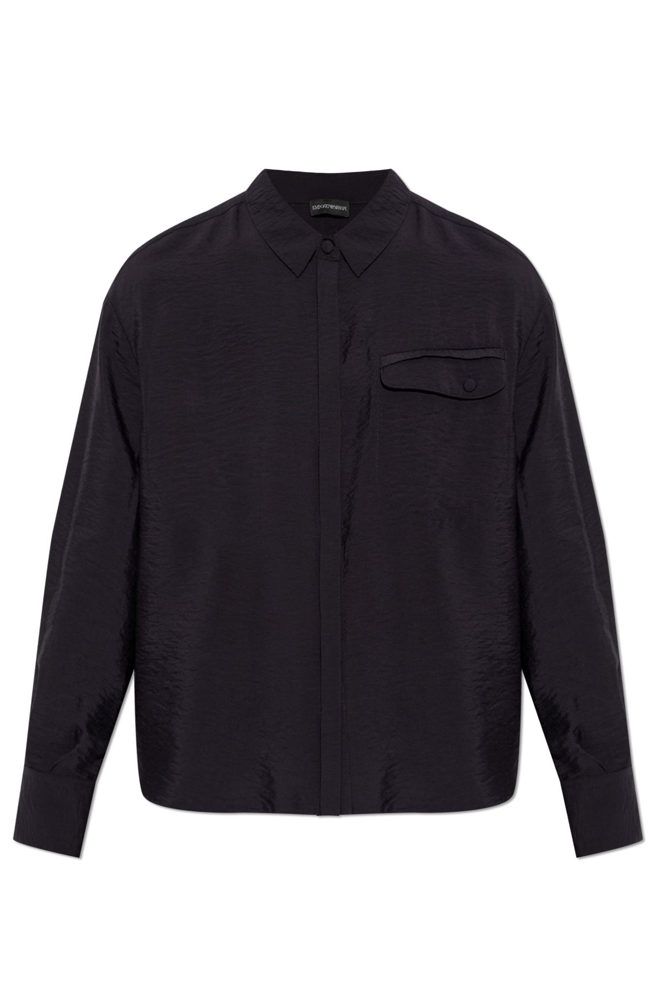 Emporio Armani Koszula Z Kieszenią, Kobiety, Czarny