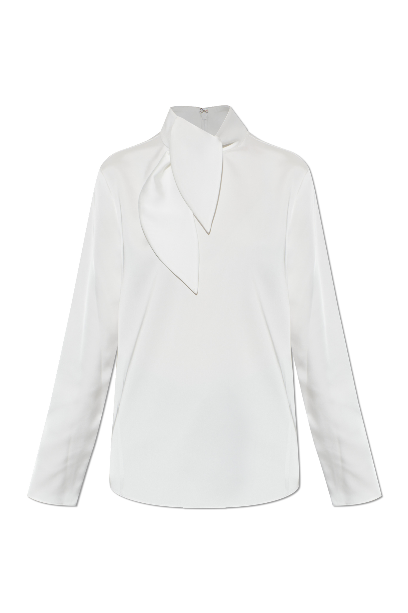 Emporio Armani Satynowy Top, Kobiety, Biały