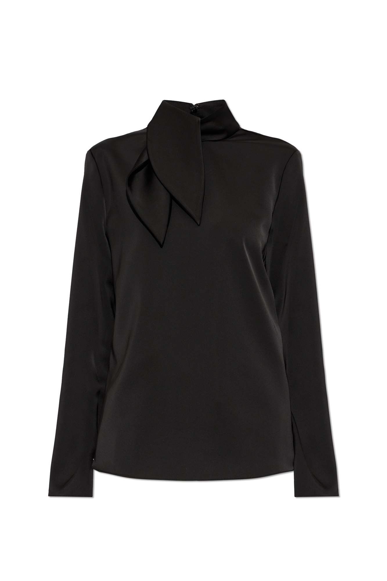 Emporio Armani Satynowy Top, Kobiety, Czarny
