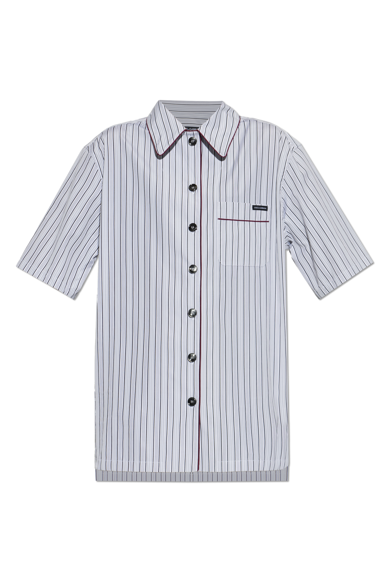 Dolce & Gabbana Koszula Ze Wzorem W Pasy, Kobiety, Szary