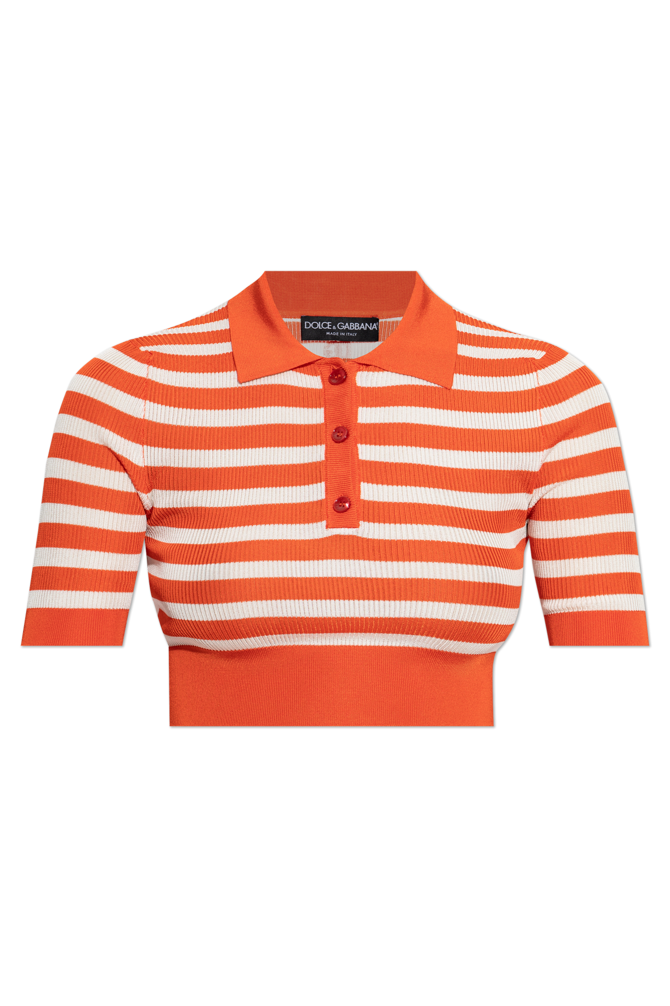 Dolce & Gabbana Krótkie Polo, Kobiety, Pomarańczowy