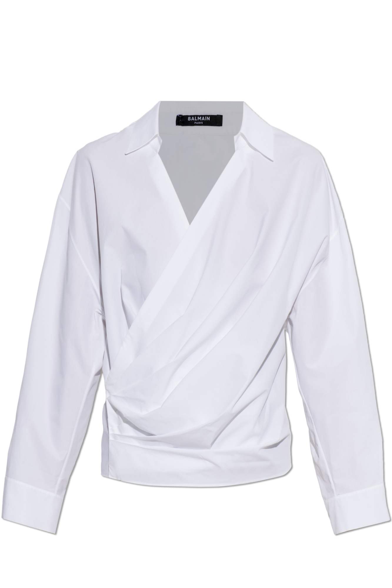 Balmain Top  Z Kopertowym Zapięciem, Kobiety, Biały