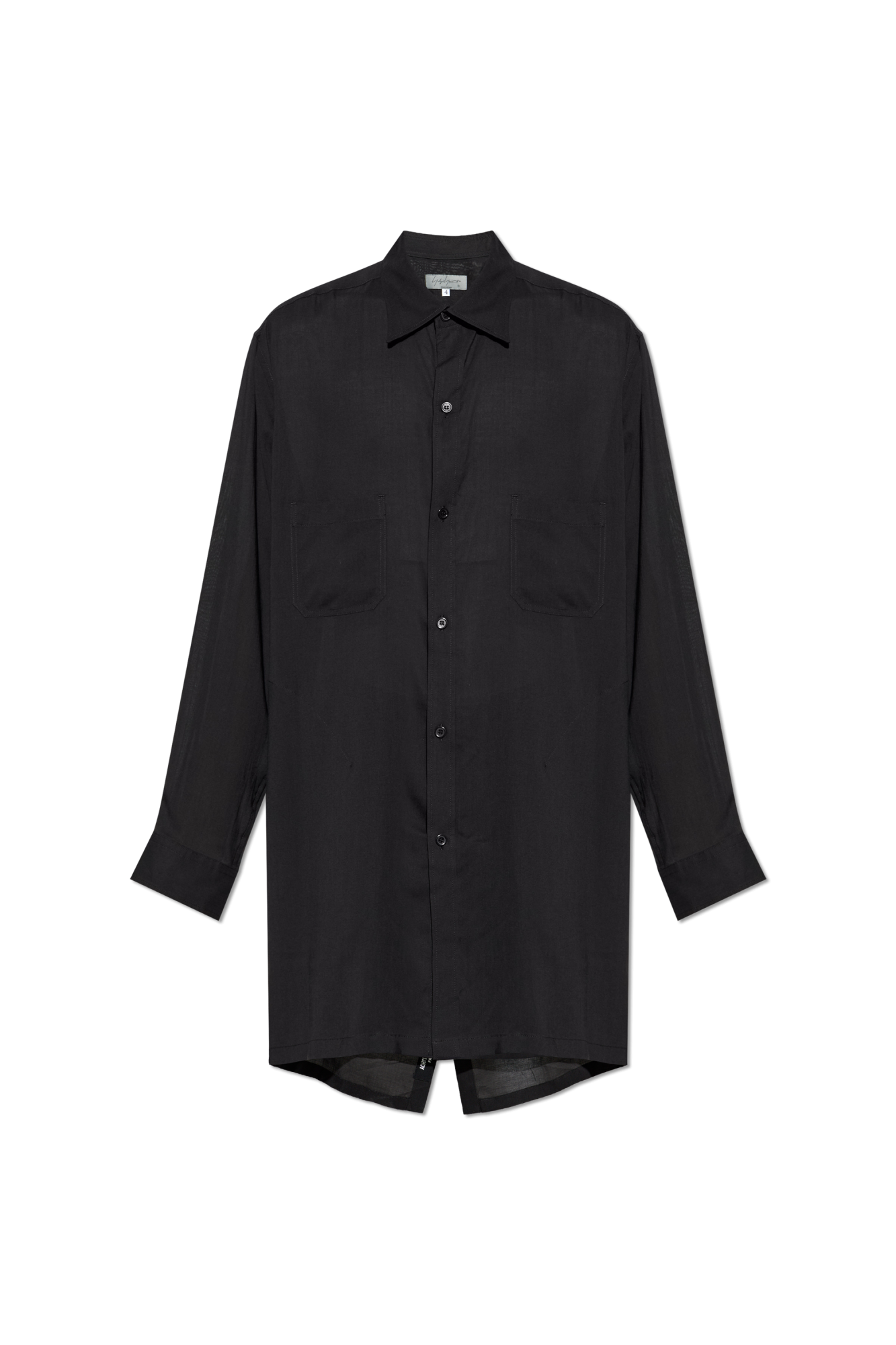 Yohji Yamamoto Koszula Z Kieszenią, Mężczyźni, Czarny