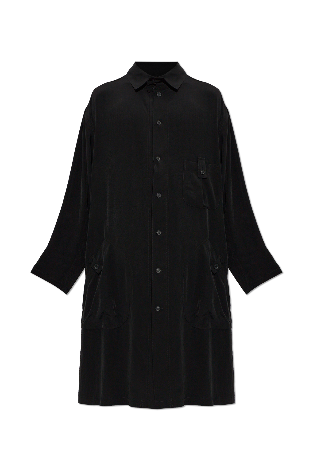 Yohji Yamamoto Koszula Typu ‘oversize’, Mężczyźni, Czarny