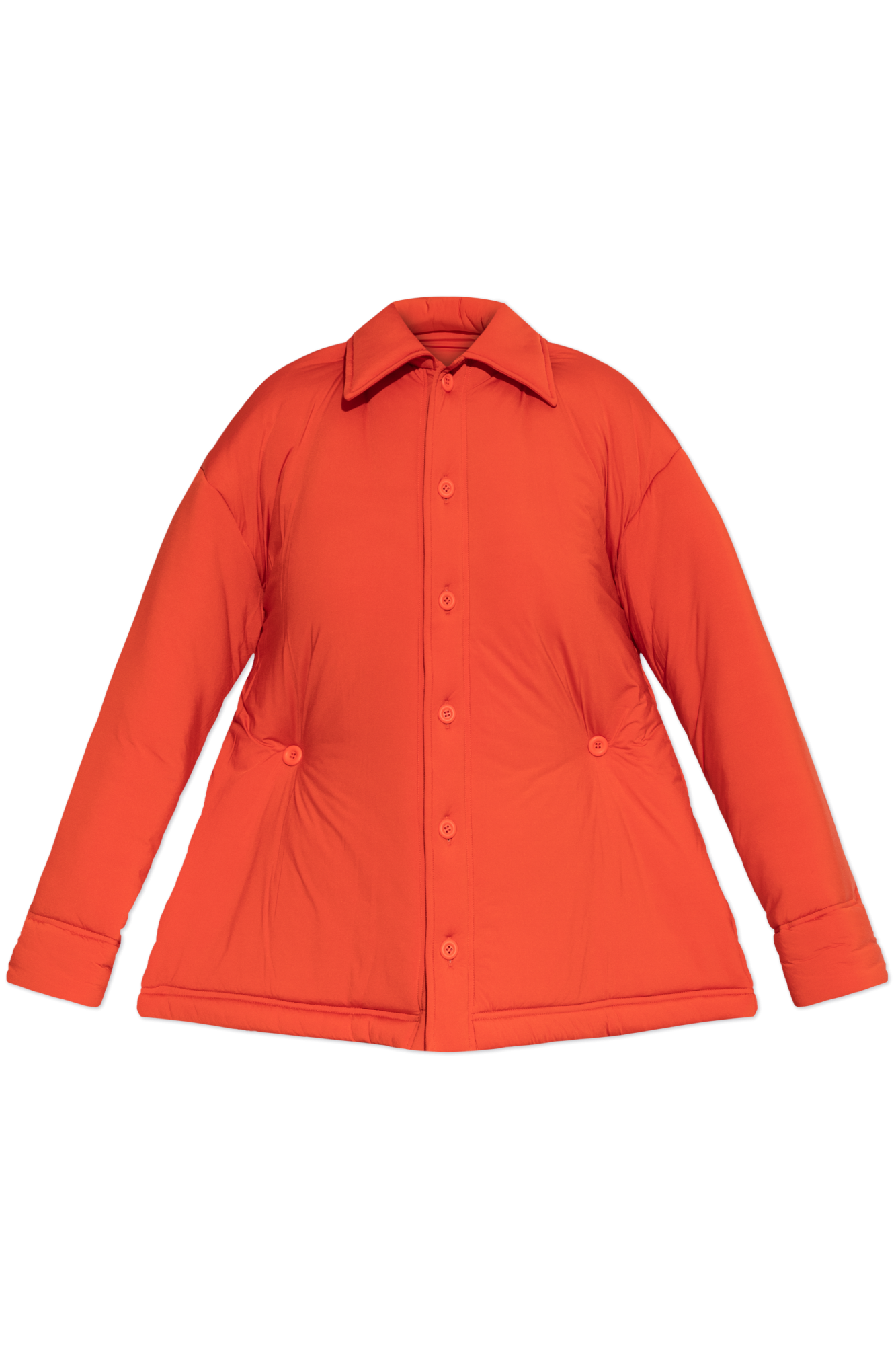 Issey Miyake Ocieplana Kurtka, Kobiety, Czerwony