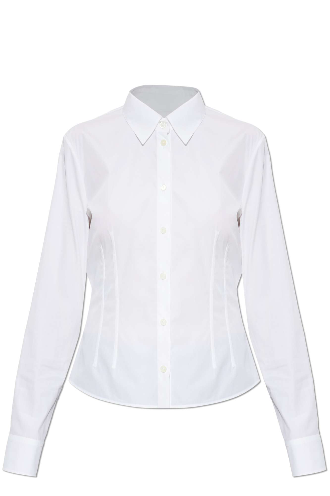 JIL SANDER Taliowana Koszula, Kobiety, Biały