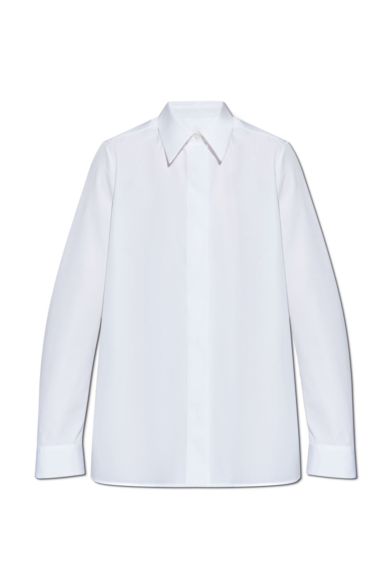 JIL SANDER Koszula Z Krytą Plisą, Kobiety, Biały