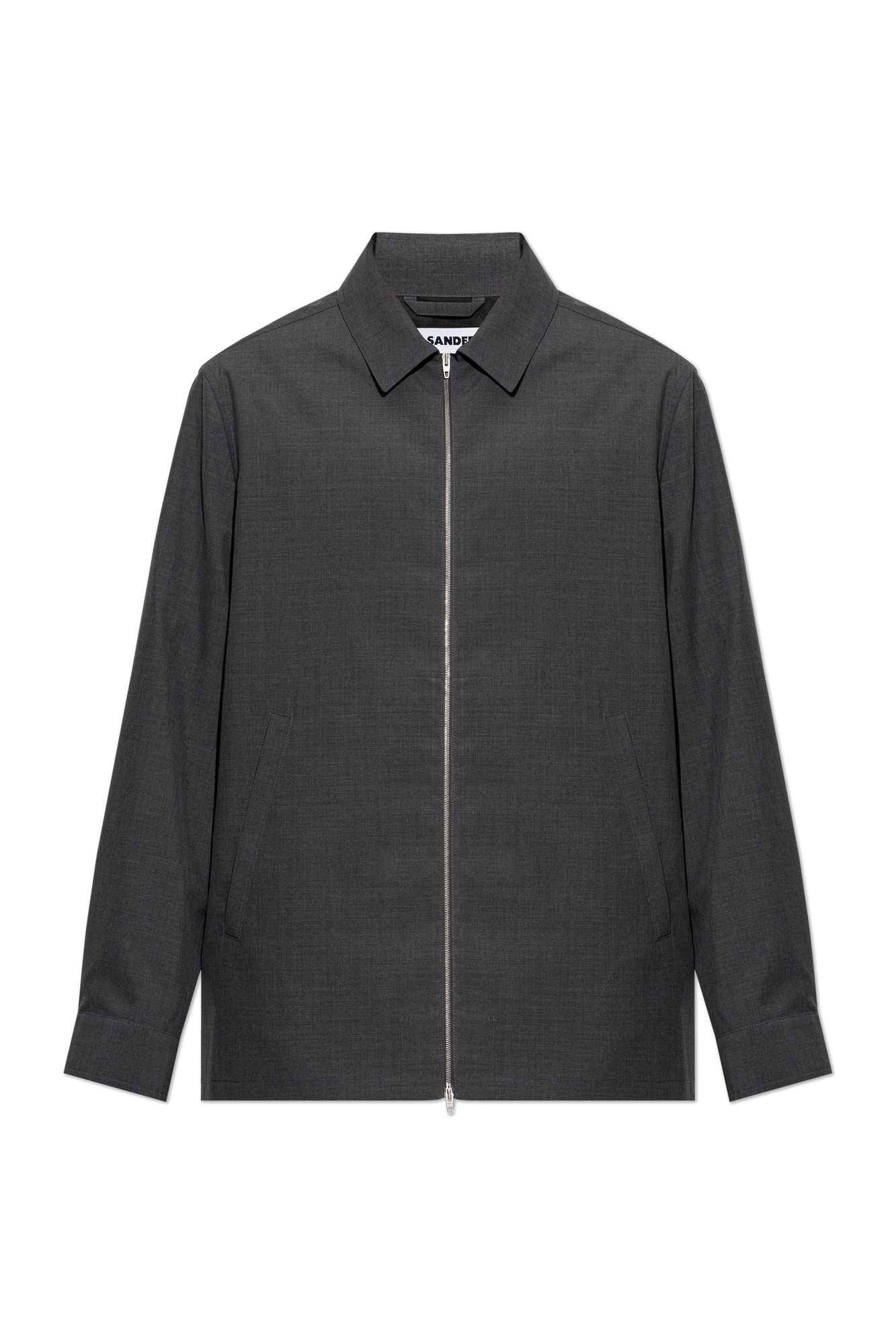 JIL SANDER Wełniana Kurtka, Mężczyźni, Szary