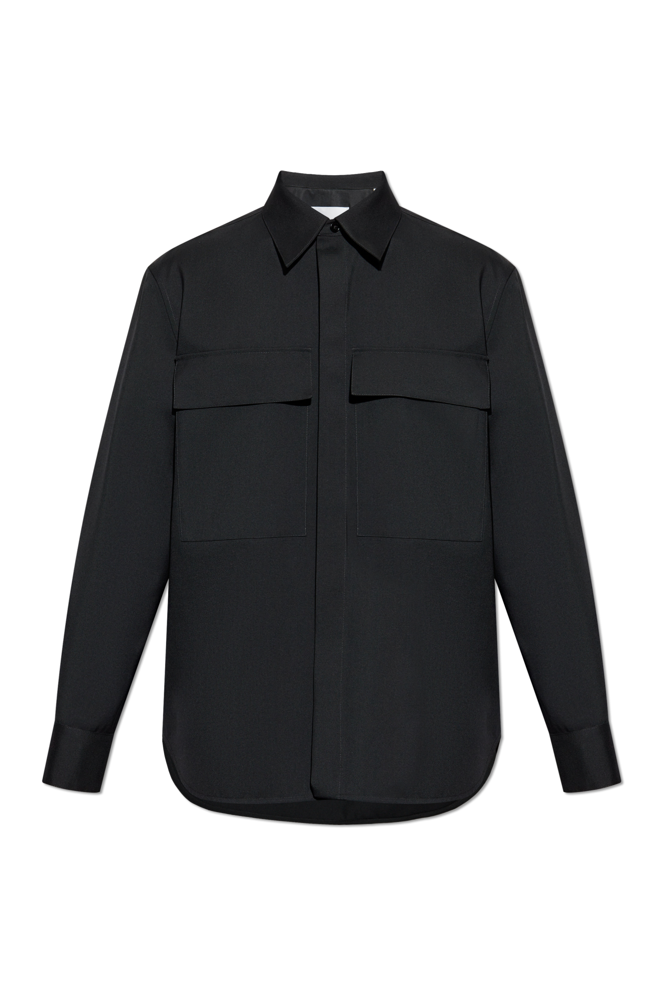 JIL SANDER Koszula Z Kieszeniami, Mężczyźni, Czarny