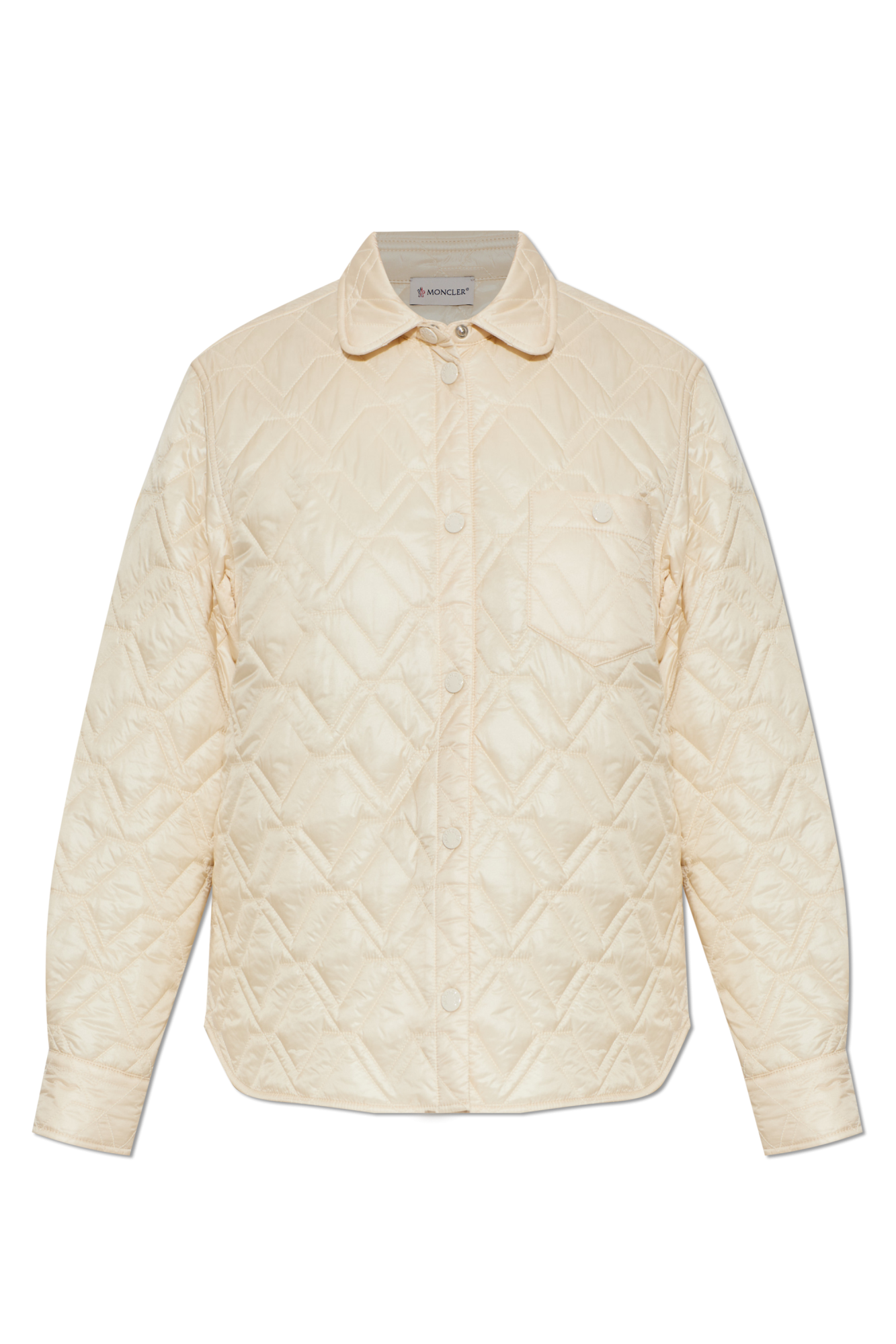 Moncler Pikowana Koszula, Kobiety, Kremowy