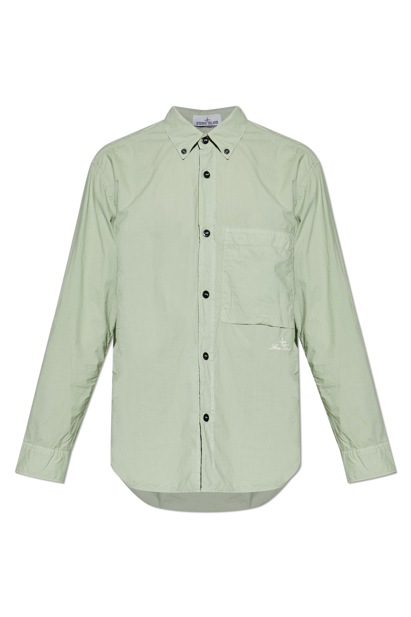 Stone Island Koszula Z Kieszenią, Mężczyźni, Zielony