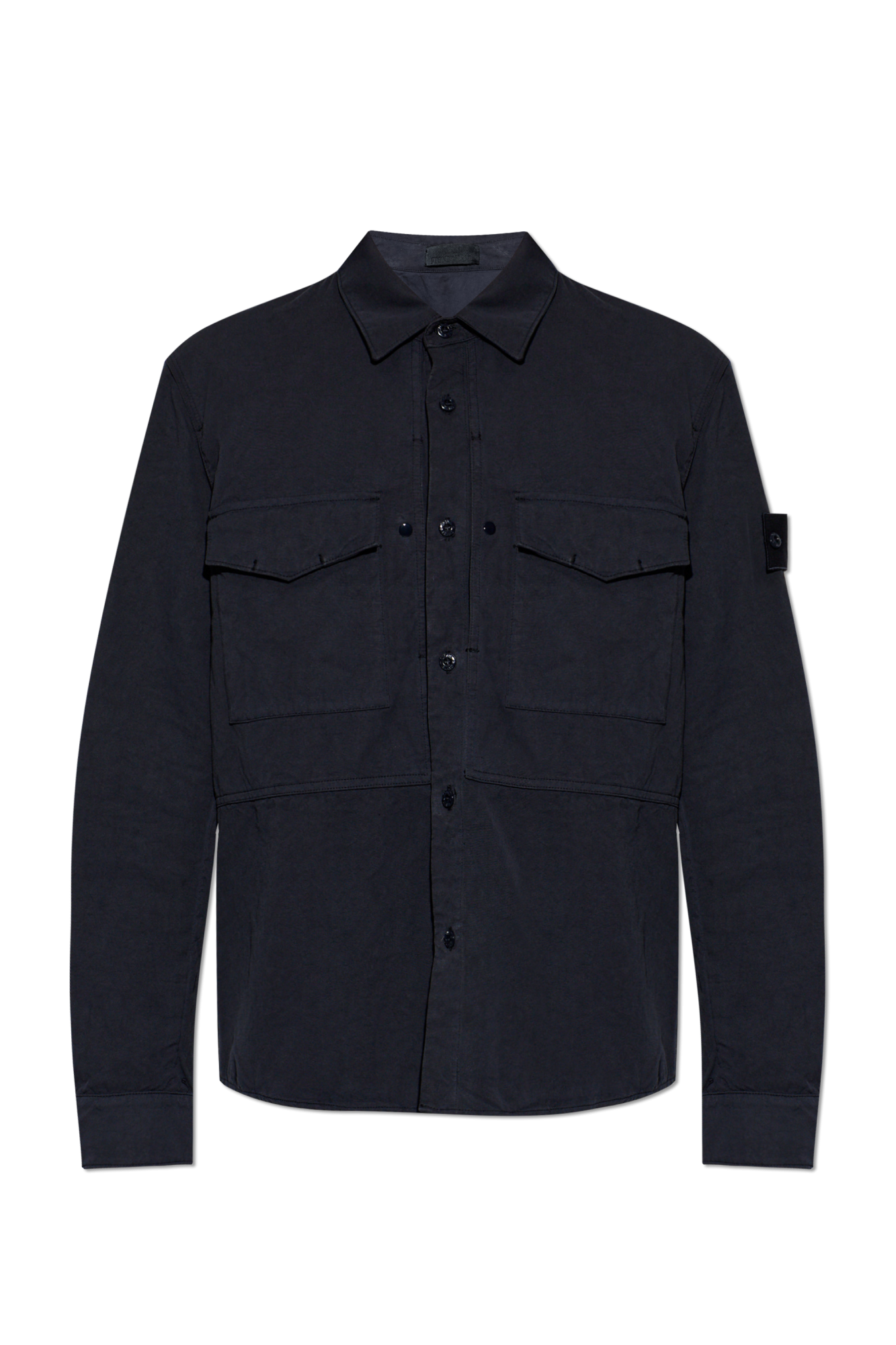 Stone Island Koszula Z Kieszeniami, Mężczyźni, Granatowy