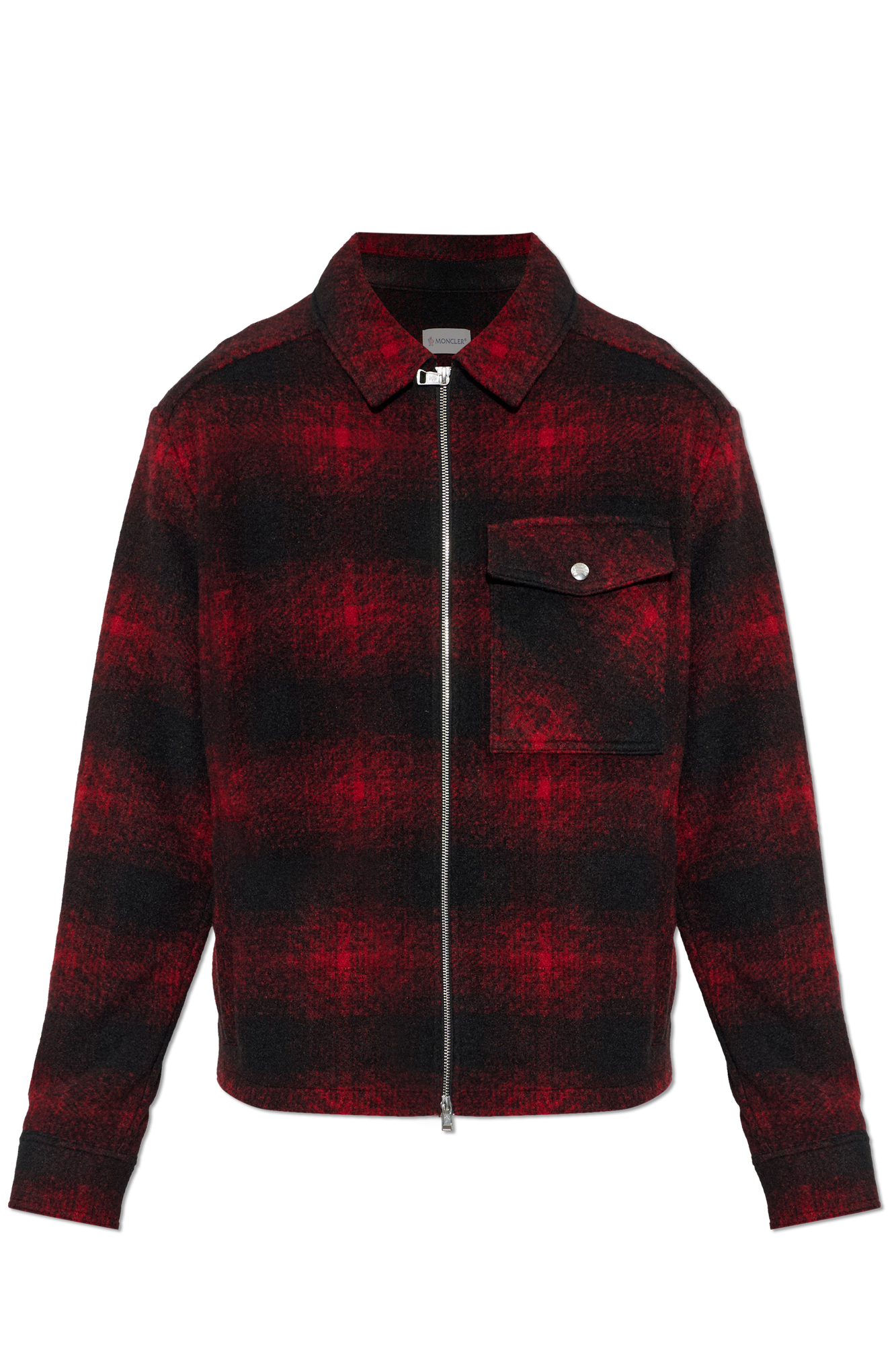 Moncler Kardigan Z Naszywką Logo, Mężczyźni, Czerwony