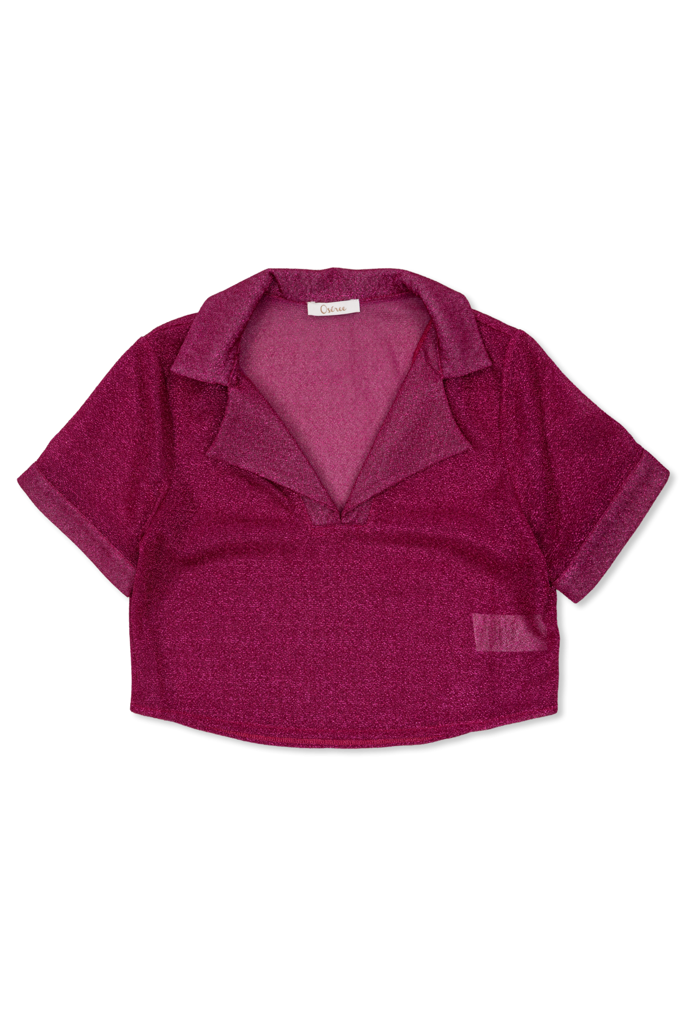 Oseree Kids Top Z Lureksową Nicią, Unisex, Różowy
