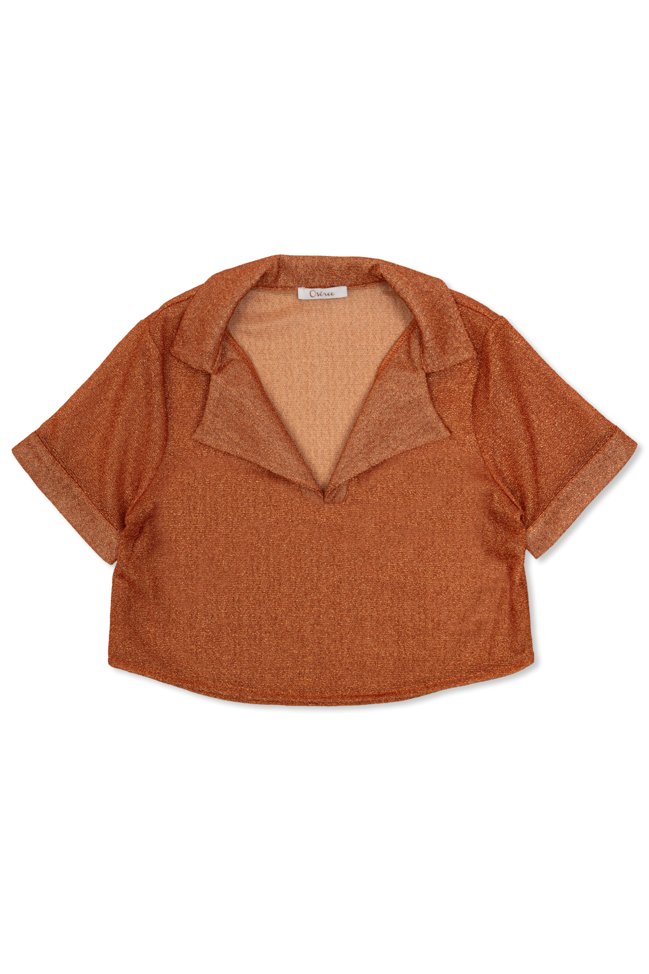 Oseree Kids Top  Z Lureksową Nicią, Unisex, Pomarańczowy