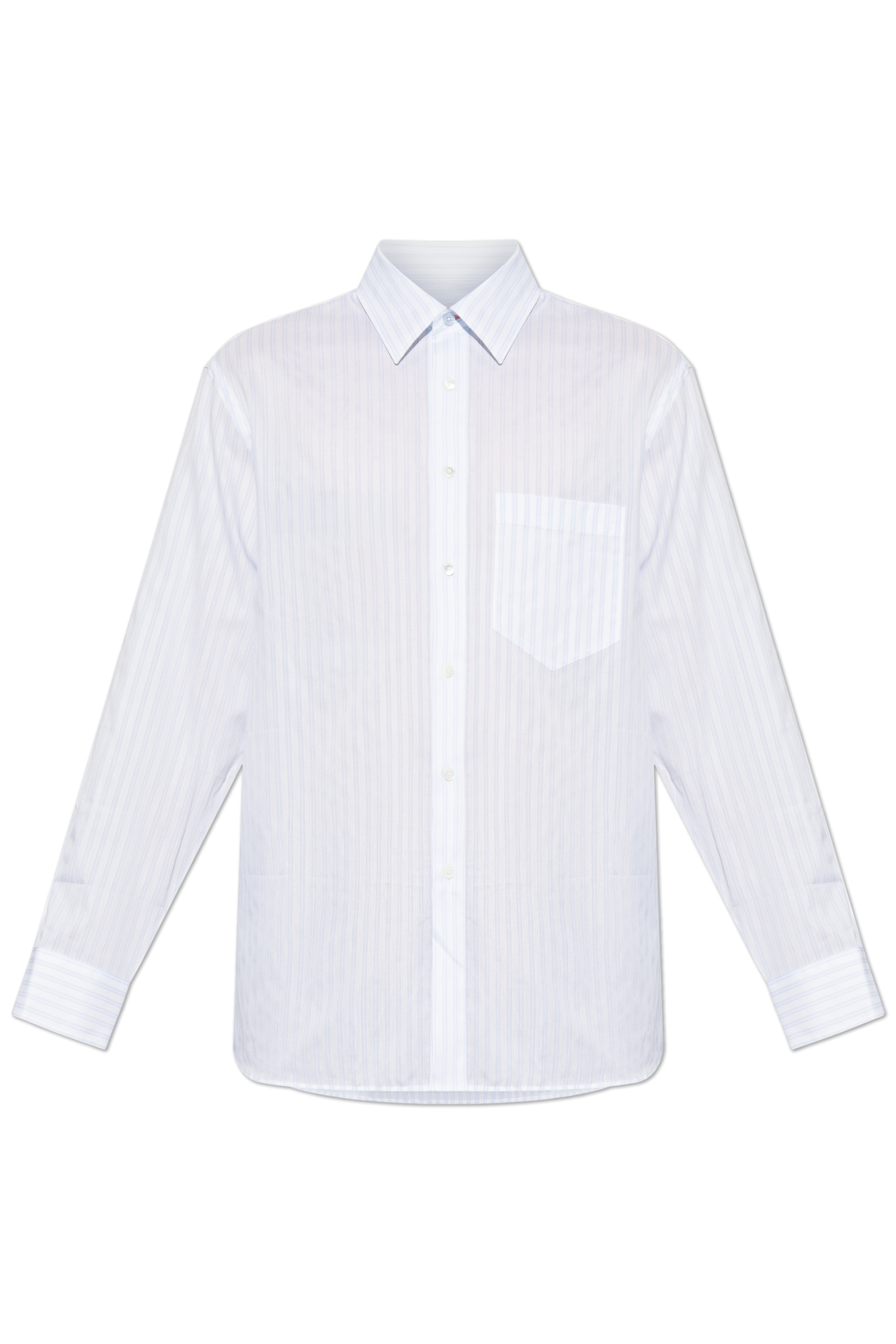 Paul Smith Koszula Ze Wzorem W Pasy, Mężczyźni, Biały